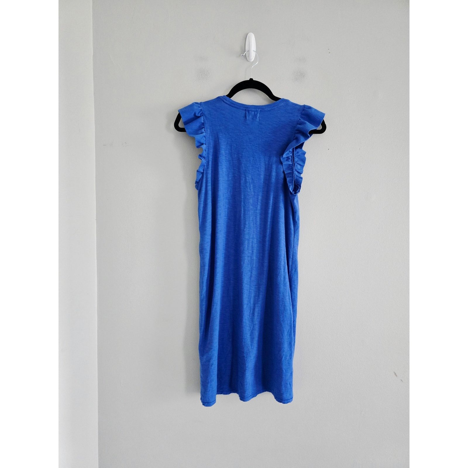 Nation LTD Nation LTD Blue Ruffle Tee Shirt Dress XS Size XS / US 0-2 / IT 36-38 - 5 Thumbnail