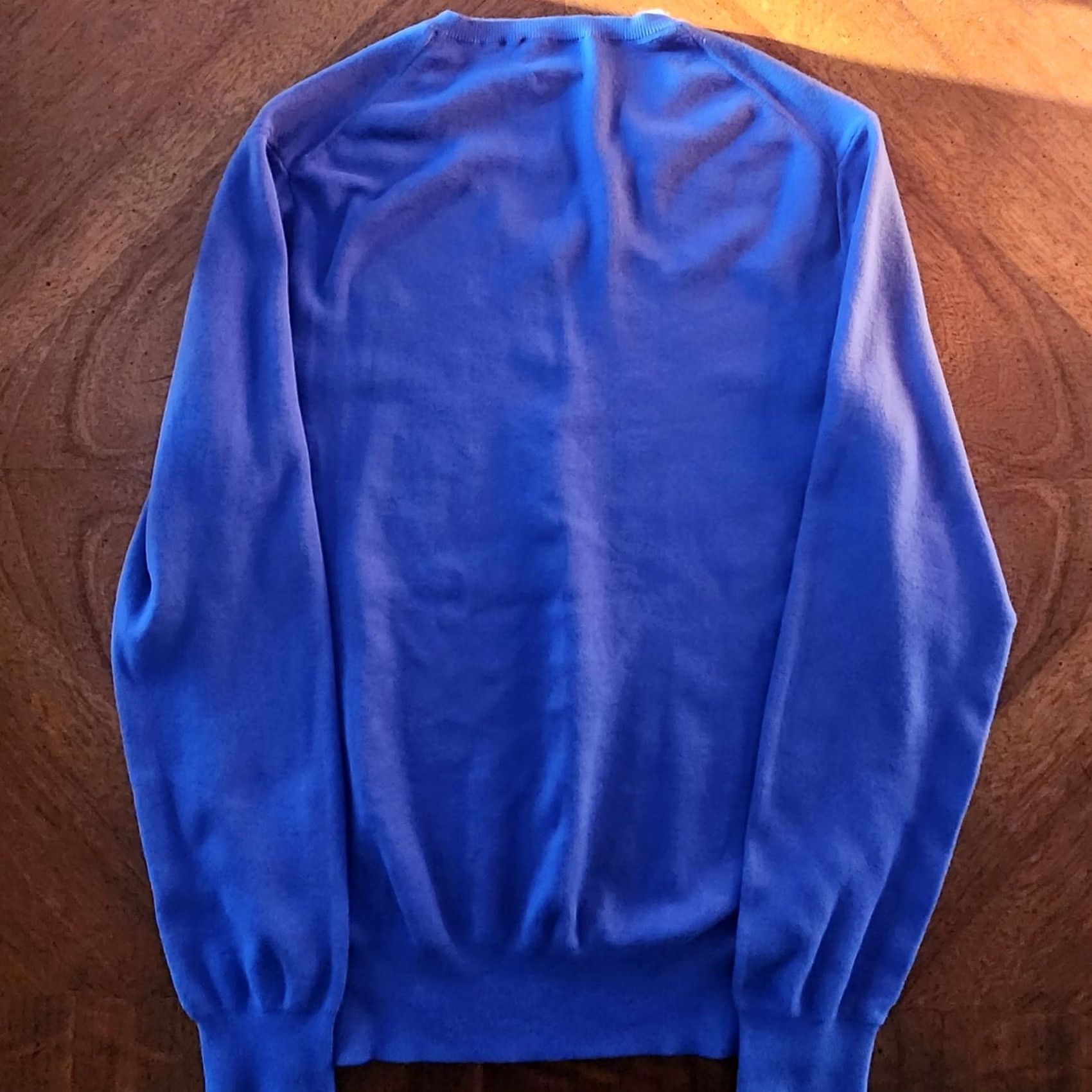 Polo Ralph Lauren VINTAGE Polo Ralph Lauren Sweater Mens Large Blue V Neck Pullover Pima Cotton Casual Mens Size US L / EU 52-54 / 3 - 2 Thumbnail