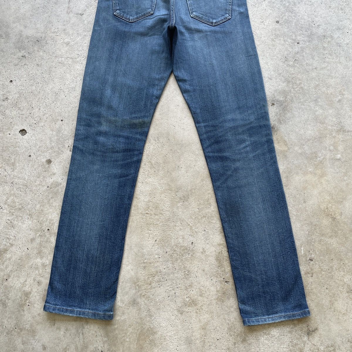 Japanese Brand Vintage Japanese Selvedge Jeans Slimfit Faded Denim Pants Size US 32 / EU 48 - 10 Thumbnail