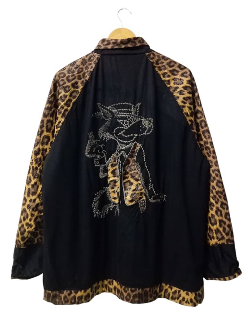 Vintage Vintage Jean Charies Leopard Zipper Jacket Size US XL / EU 56 / 4 - 1 Thumbnail