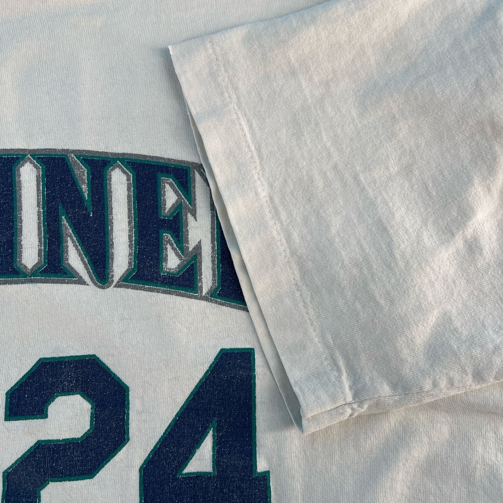 Majestic × Vintage 90s MLB Seattle Mariners Ken Griffey Jr tshirt 1990 vintage Size US L / EU 52-54 / 3 - 6 Thumbnail