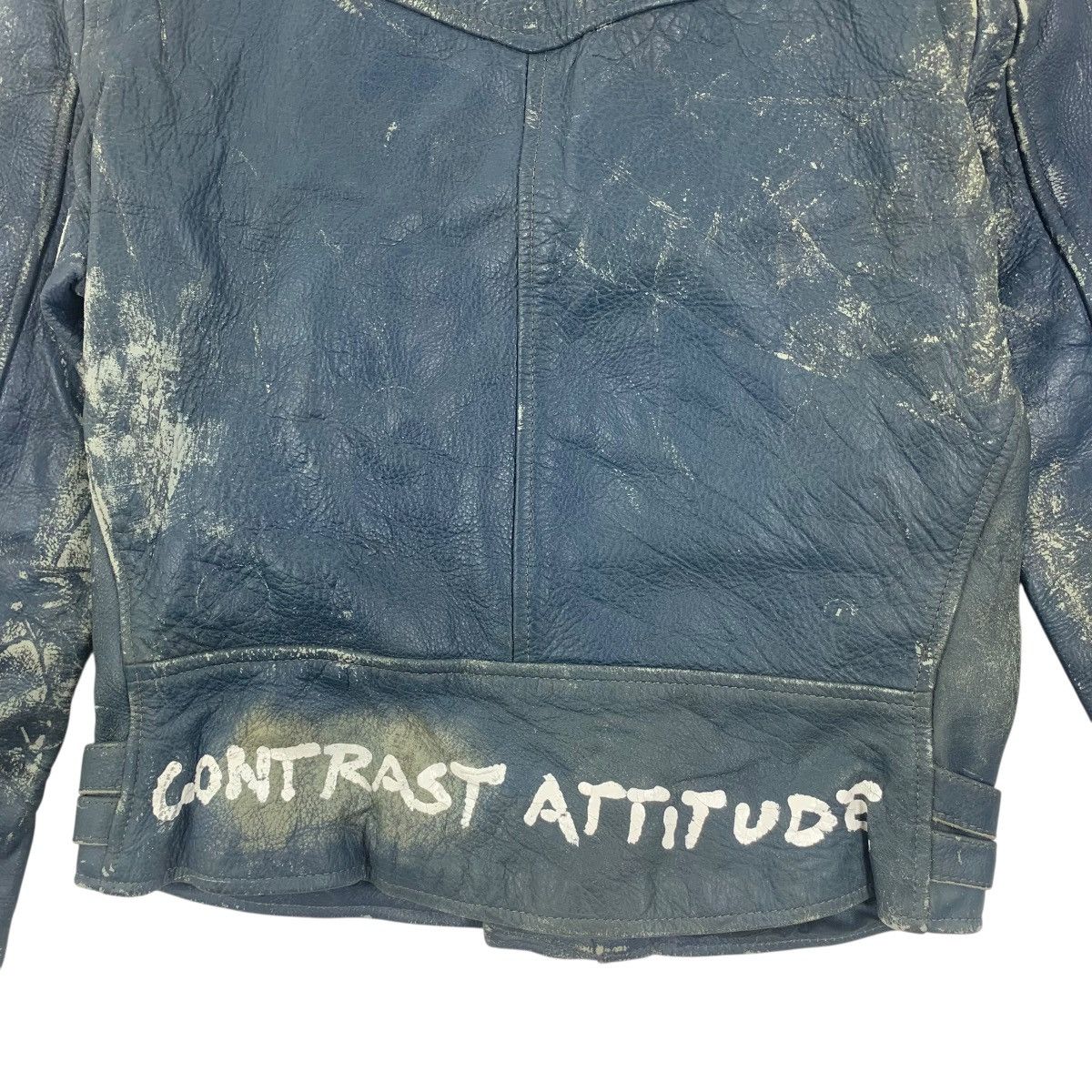 Vintage Vintage CHAOS PUNK CLOTHING Contrast Attitude Jacket Leather Size US S / EU 44-46 / 1 - 10 Thumbnail