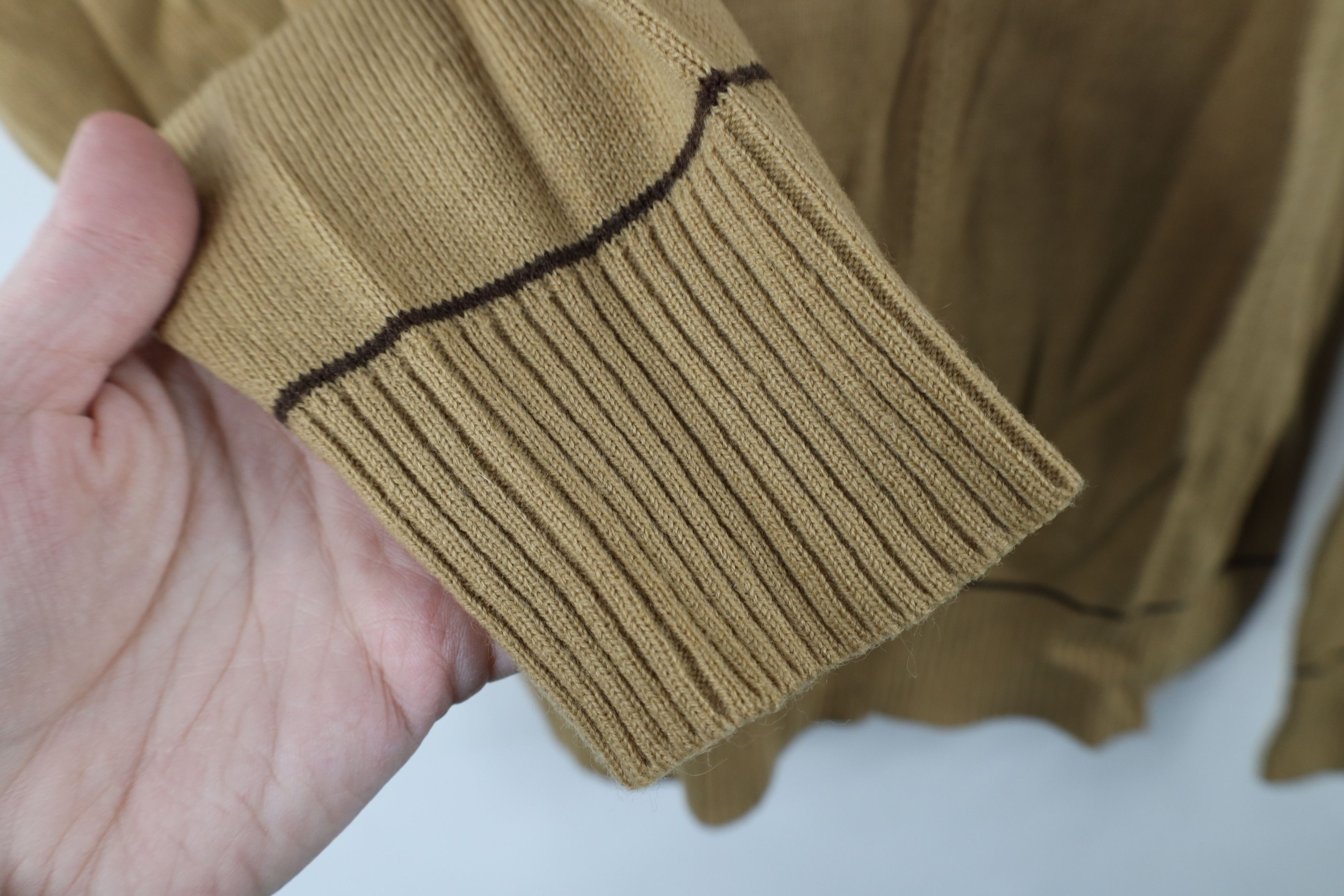 Vintage Vintage 60s 70s Rockabilly Collared Pullover Sweater Brown Size US XL / EU 56 / 4 - 7 Thumbnail