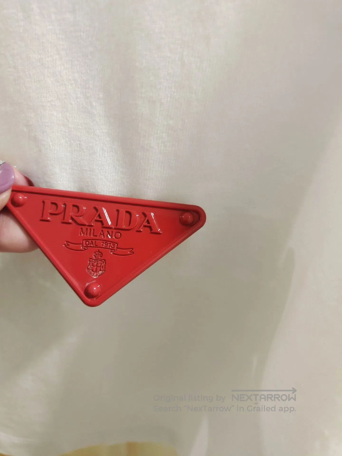 Prada Prada Red Brooch Top with Detachable Pin. Size XS / US 0-2 / IT 36-38 - 4 Thumbnail