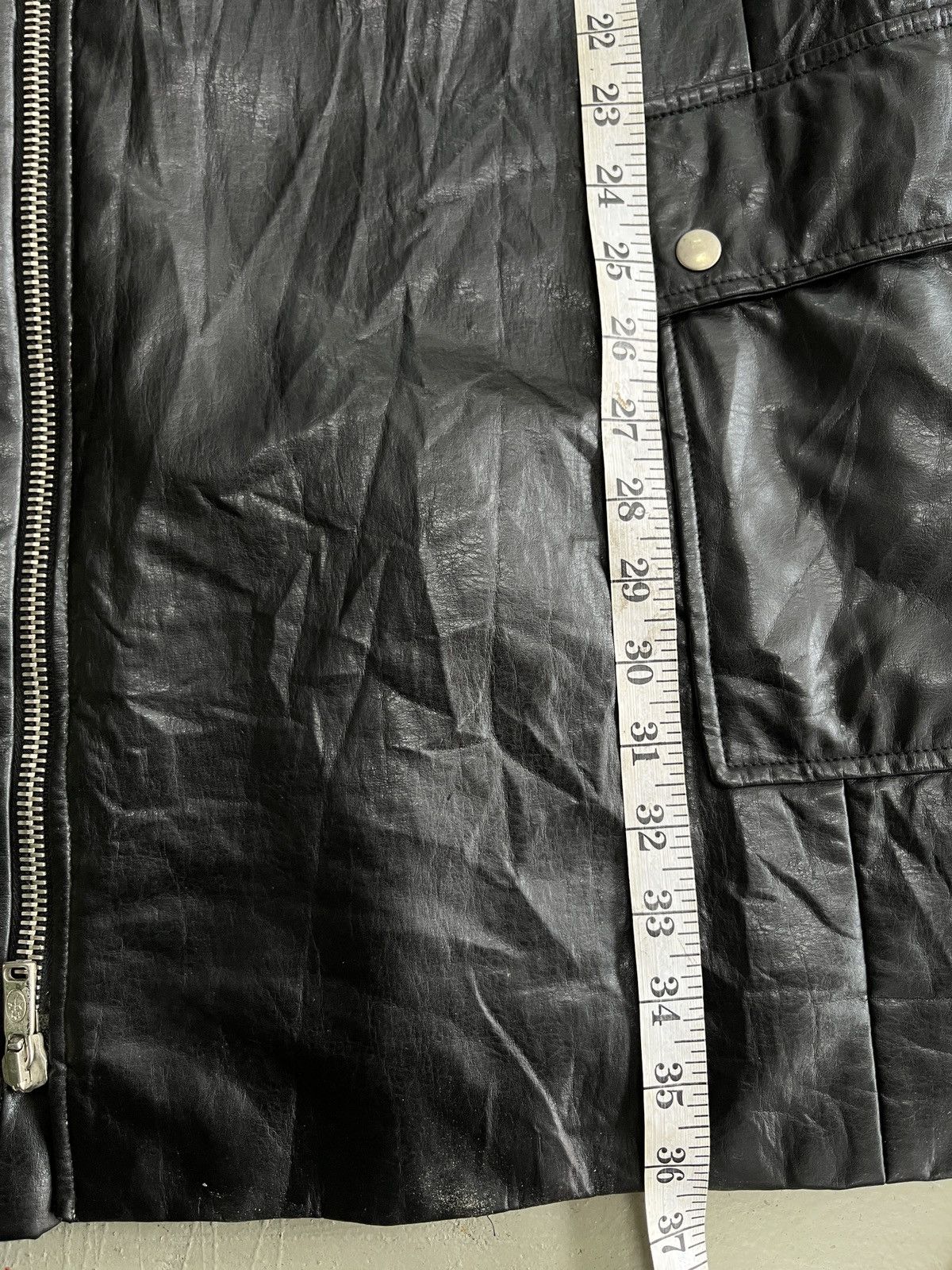 Jean Charles De Castelbajac Rare Je De Castelbajac Double Collar Leather Long Coat Size US M / EU 48-50 / 2 - 15 Thumbnail