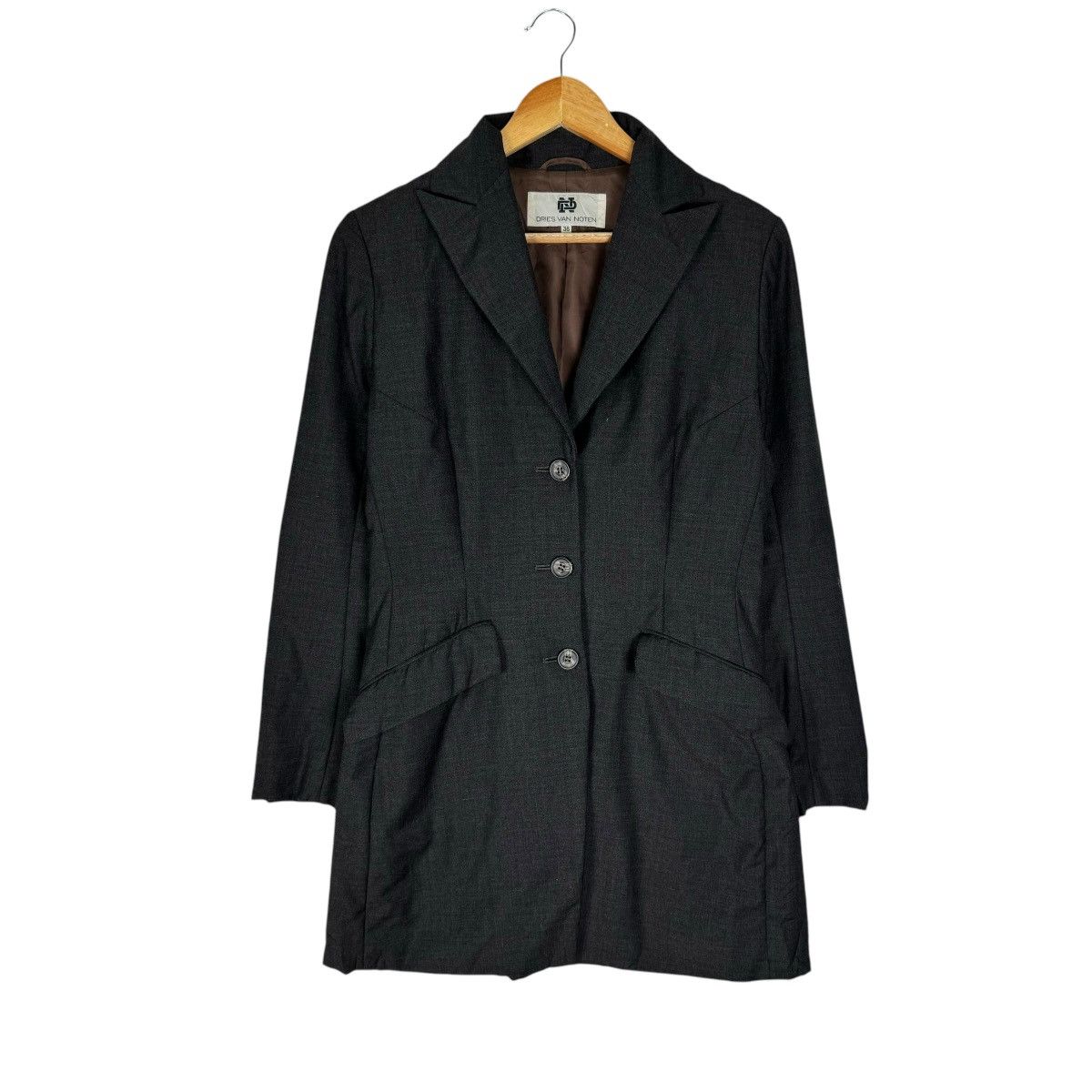 Dries Van Noten × Vintage 🔥DRIES VAN NOTEN WOOL LONG BUTTON JACKET Size M / US 6-8 / IT 42-44 - 1 Thumbnail