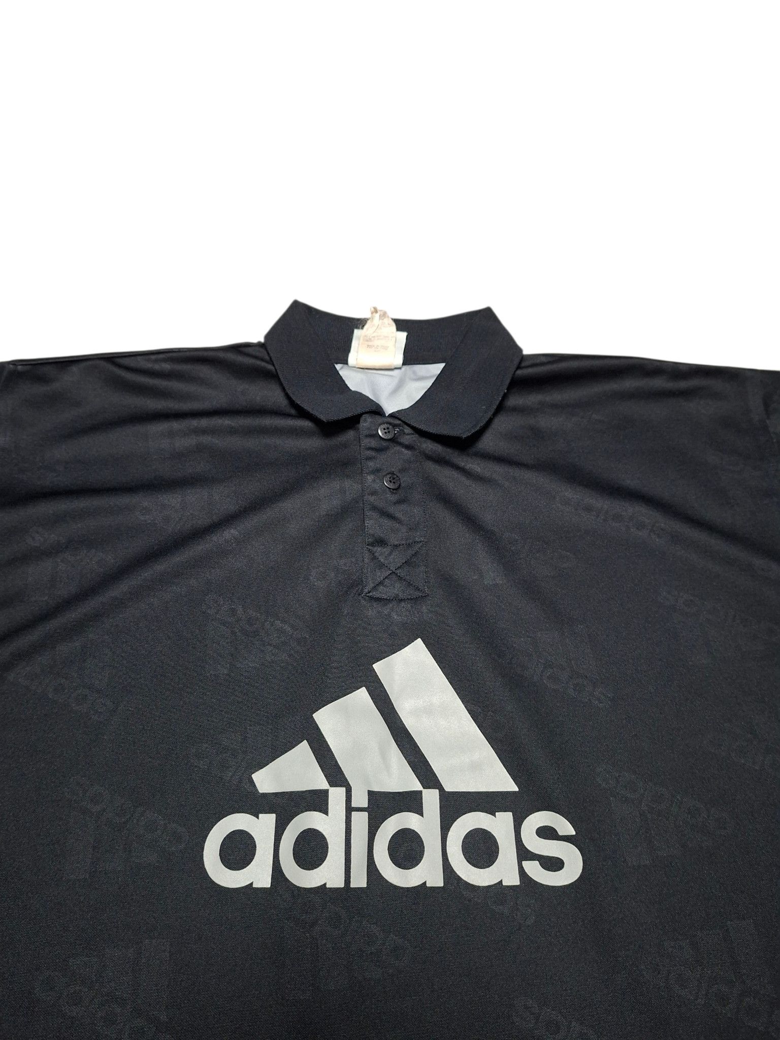 Adidas ADIDAS VINTAGE 90S BIG LOGO MONOGRAM POLO SHIRT Size US L / EU 52-54 / 3 - 2 Thumbnail