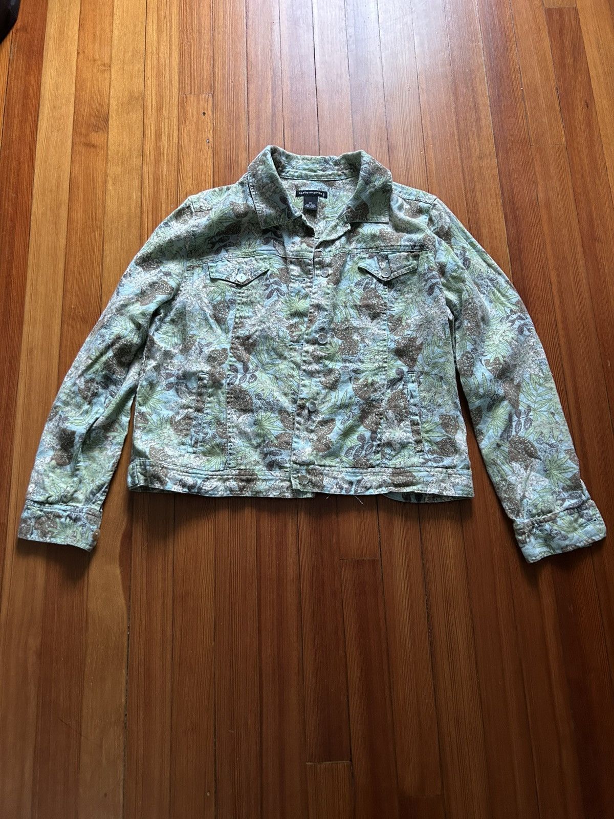 Other Vintage cropped floral button up Size US XL / EU 56 / 4 - 1 Thumbnail