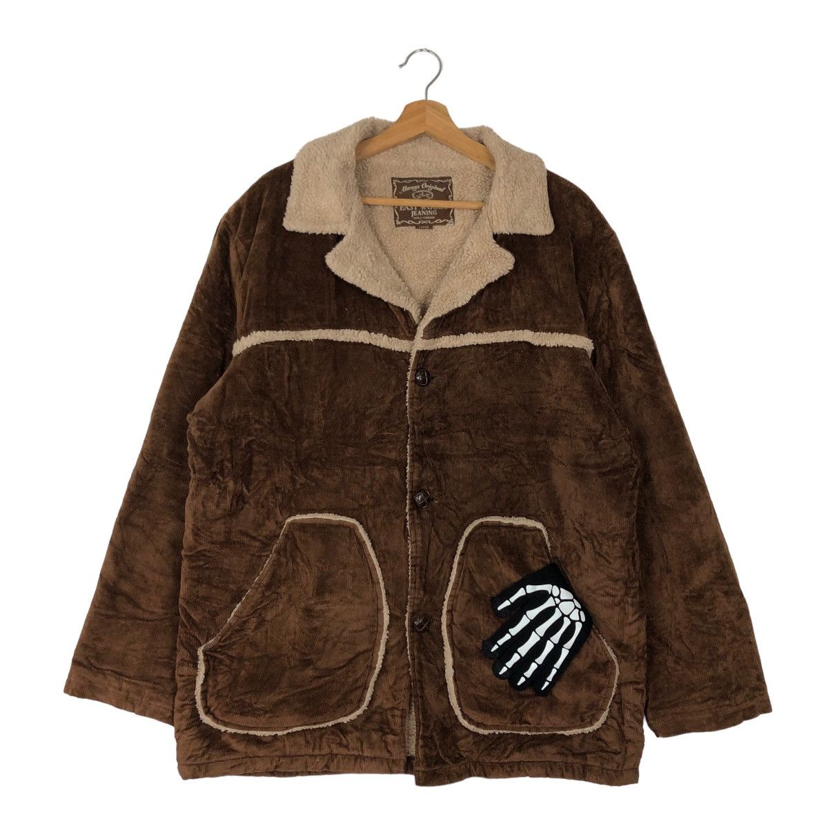 Japanese Brand 🔥90’s RARE EAST WOODS JEANING VELVET JACKET MINK FUR LINING Size US L / EU 52-54 / 3 - 1 Thumbnail