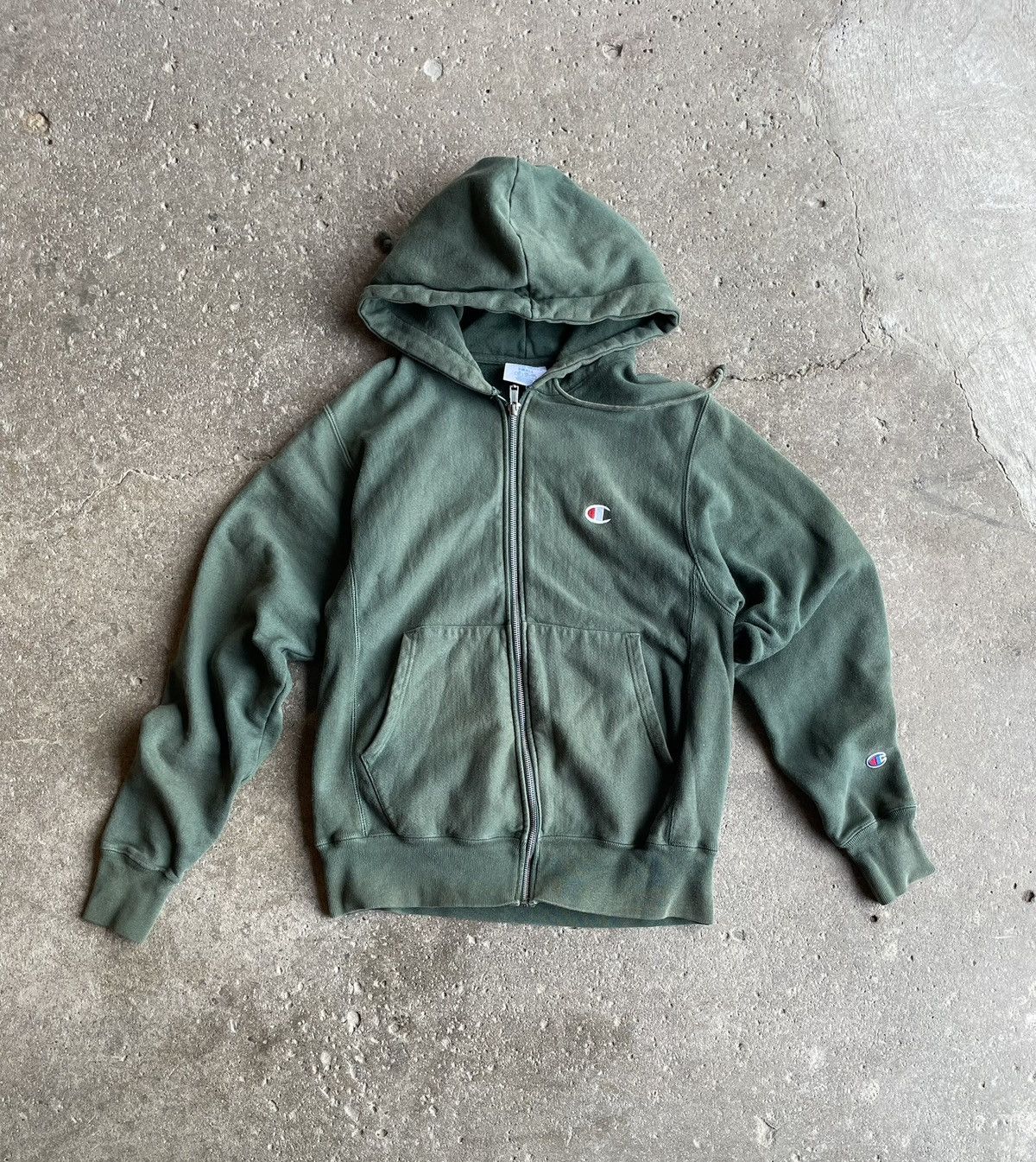 Champion Green Champion Hoodie Size US S / EU 44-46 / 1 - 1 Thumbnail
