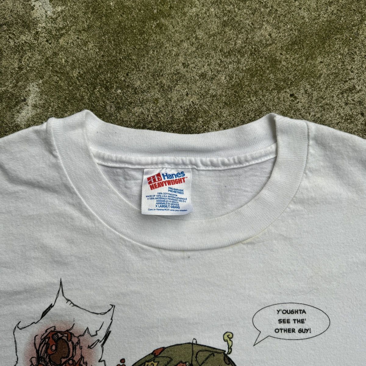 Vintage 90s Keith Giffen Trencher Gun Shot Art Shirt ERD Grunge Size US XL / EU 56 / 4 - 3 Thumbnail