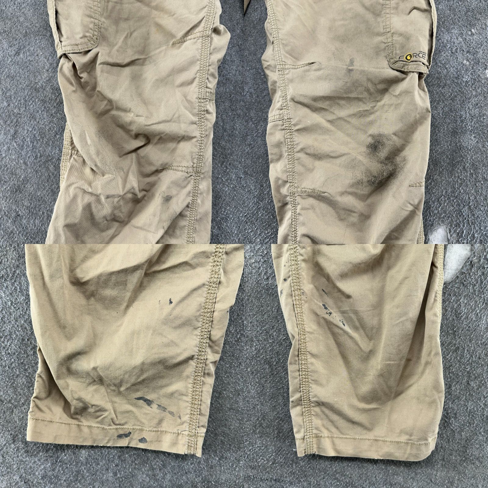 Carhartt Carhartt Mens Pants 34x32 Beige Cargo Relaxed Fit Cotton Nylon Workwear Force Size US 34 / EU 50 - 8 Thumbnail