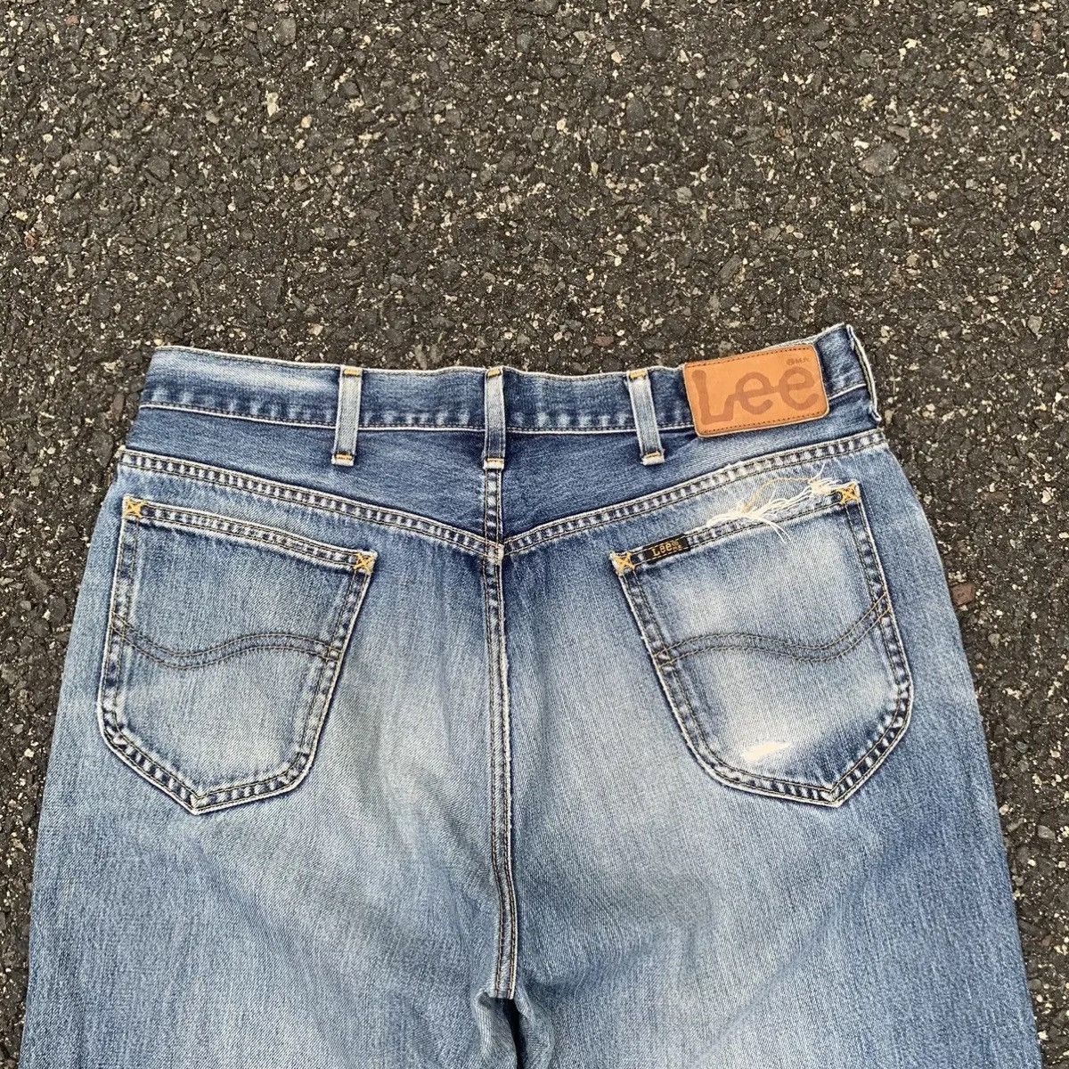 Lee Vintage Lee Riders Jeans BlueWash Distressed Denim Pants W32 Size US 32 / EU 48 - 11 Thumbnail