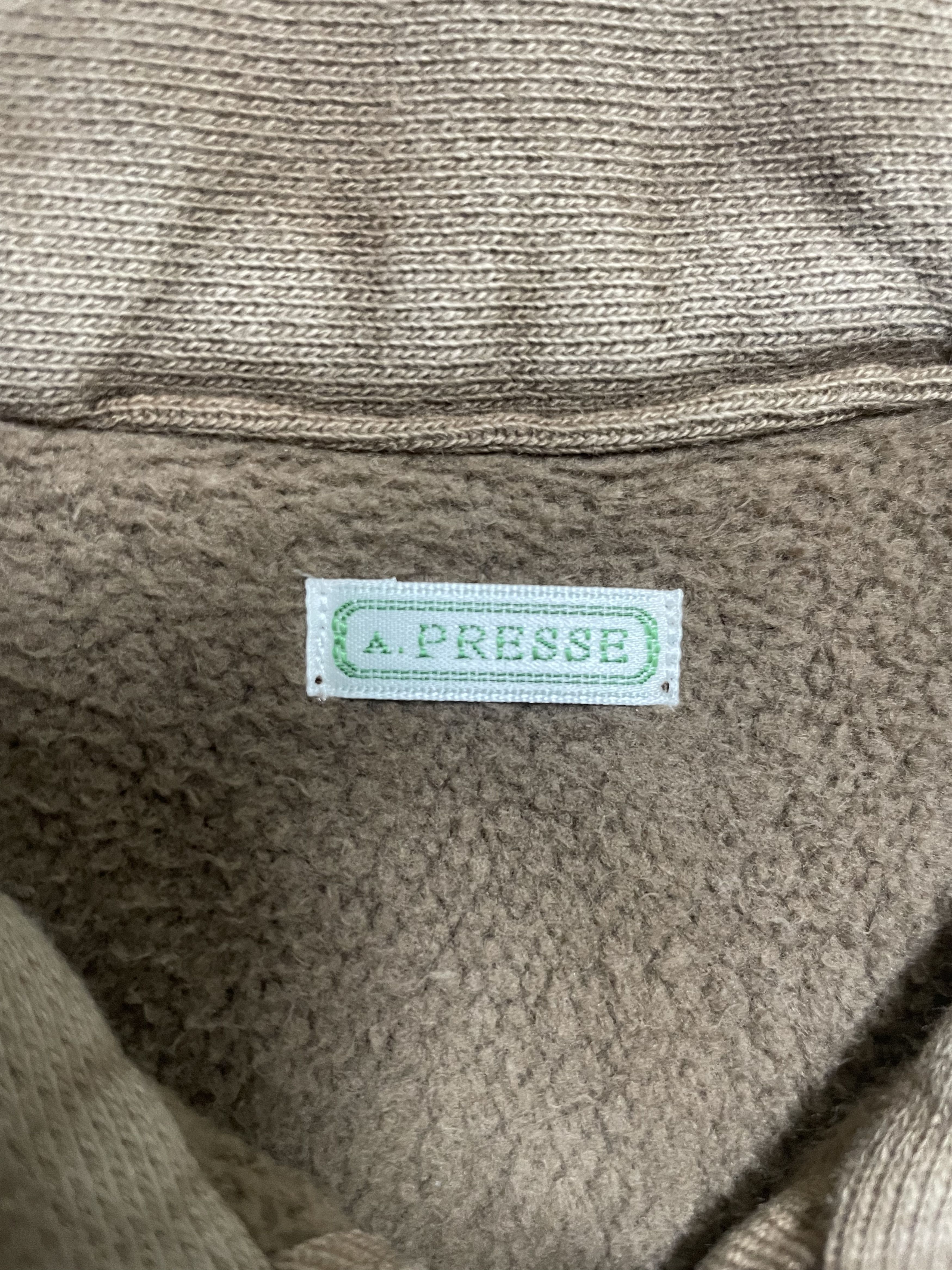 A.PRESSE 26SS Vintage half zip sweatshirt Size US XXL / EU 58 / 5 - 3 Thumbnail