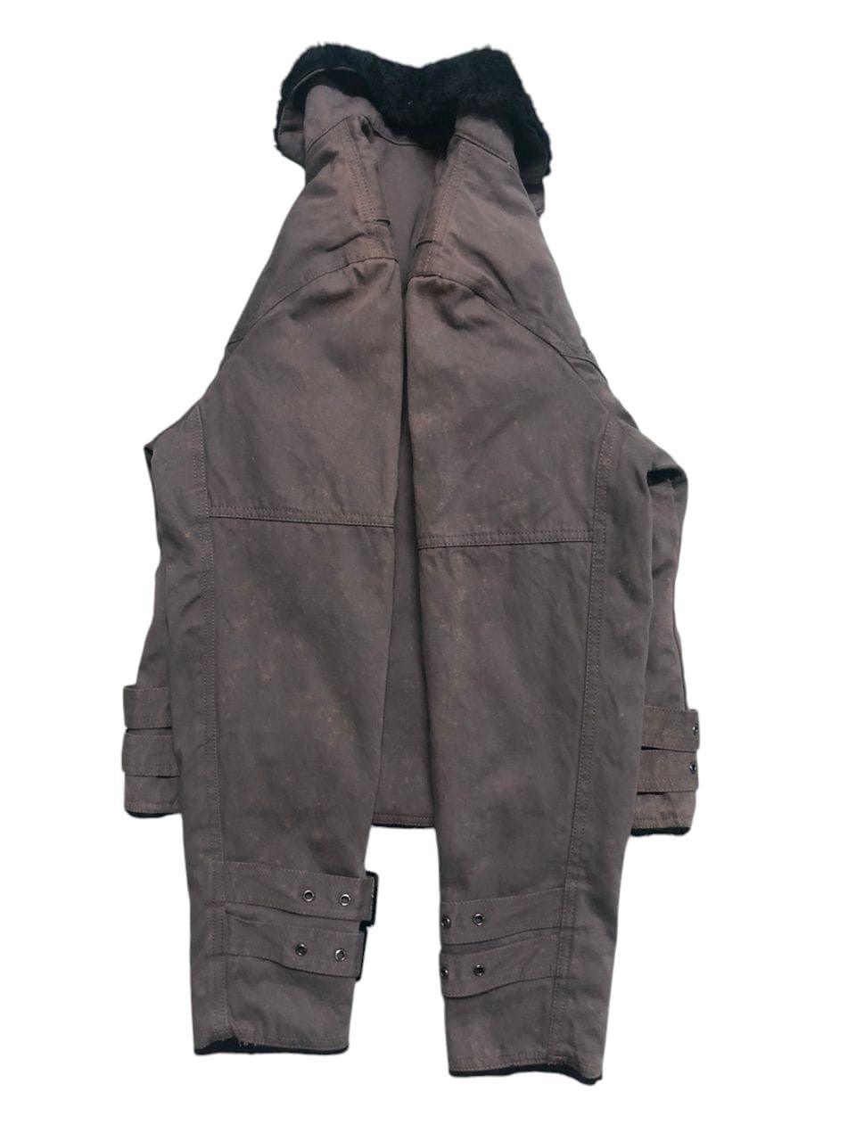 Lad Musician ARCHIVE🔥Lad Bikers Jacket Acrylic Sherpa Lined Jacket Fedad Size US S / EU 44-46 / 1 - 5 Thumbnail