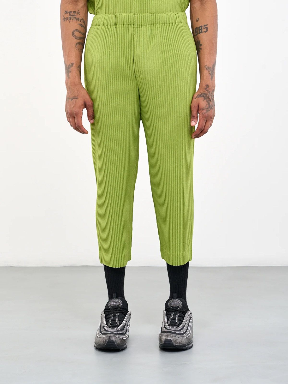 Pleats Please Issey Miyake Vintage Pleats Please Issey Miyake Green Monthly June Pants Size US 28 / EU 44 - 24 Thumbnail