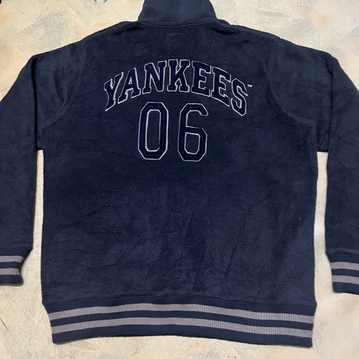 MLB Vintage New York Yankees MLB Half Zipper Sweatshirt Size US L / EU 52-54 / 3 - 4 Thumbnail