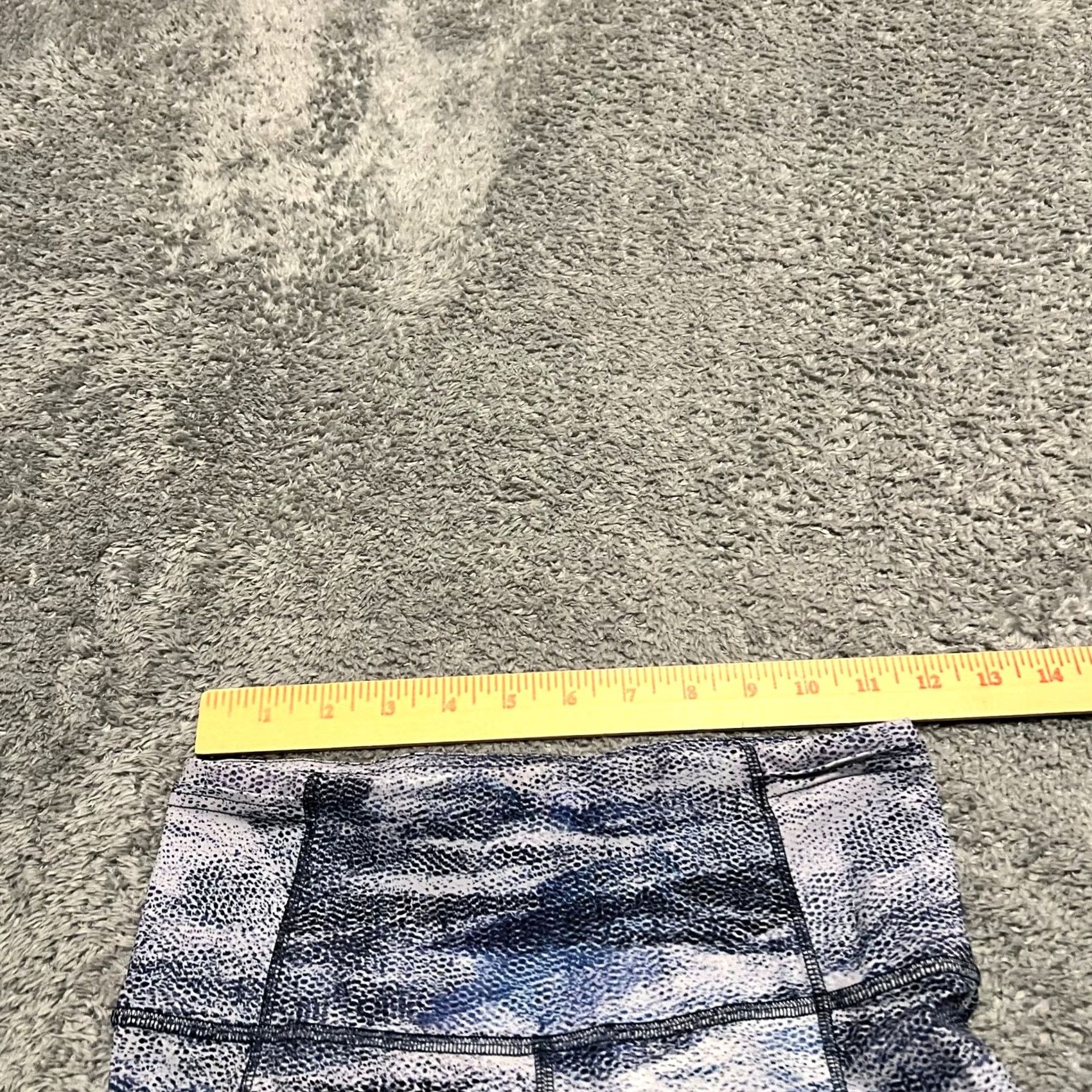 Lululemon Lululemon Leggings Pants Womens 4 Fast & Free Full Length Blue Patterned Leggings Womens Size 4 Regular Ankle Blue Size 27" / US 4 / IT 40 - 6 Thumbnail