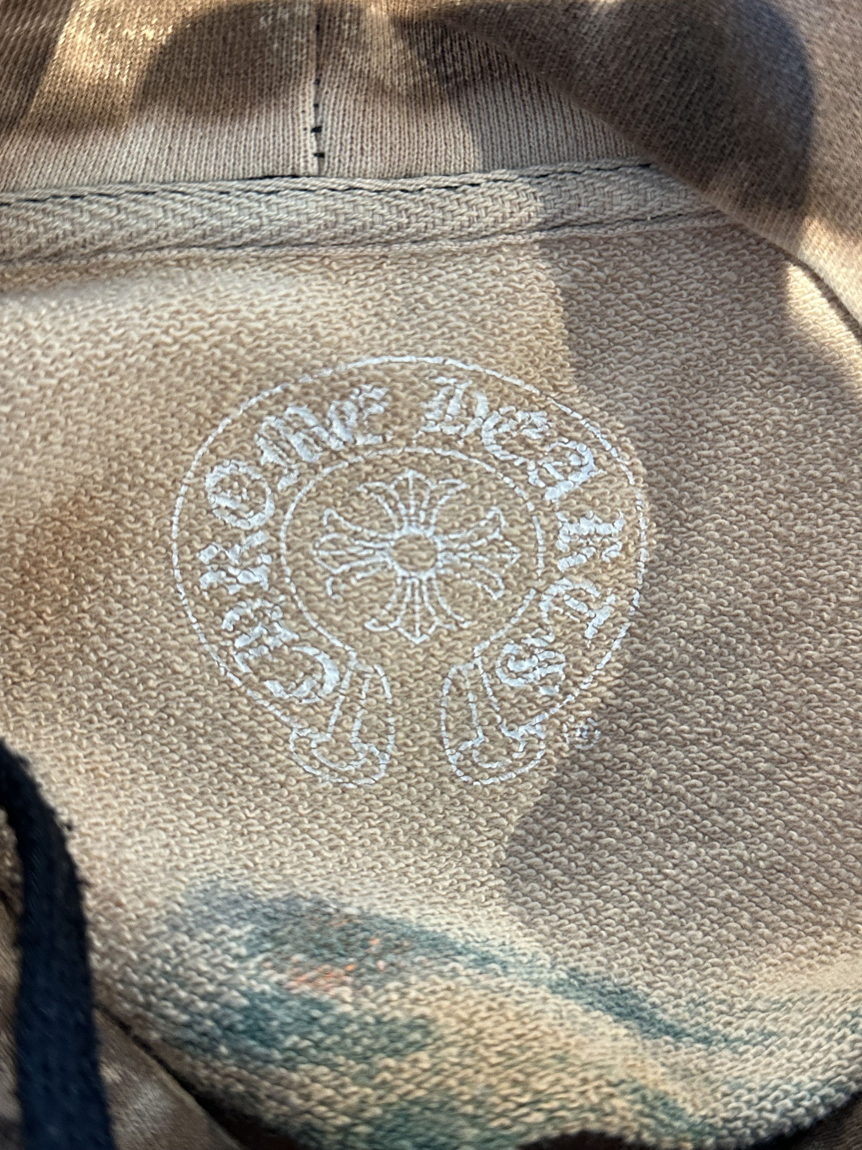 Chrome Hearts Off-White CVTVLIST Multicolor Tie-Dye Bleached Hoodie Size US L / EU 52-54 / 3 - 3 Thumbnail