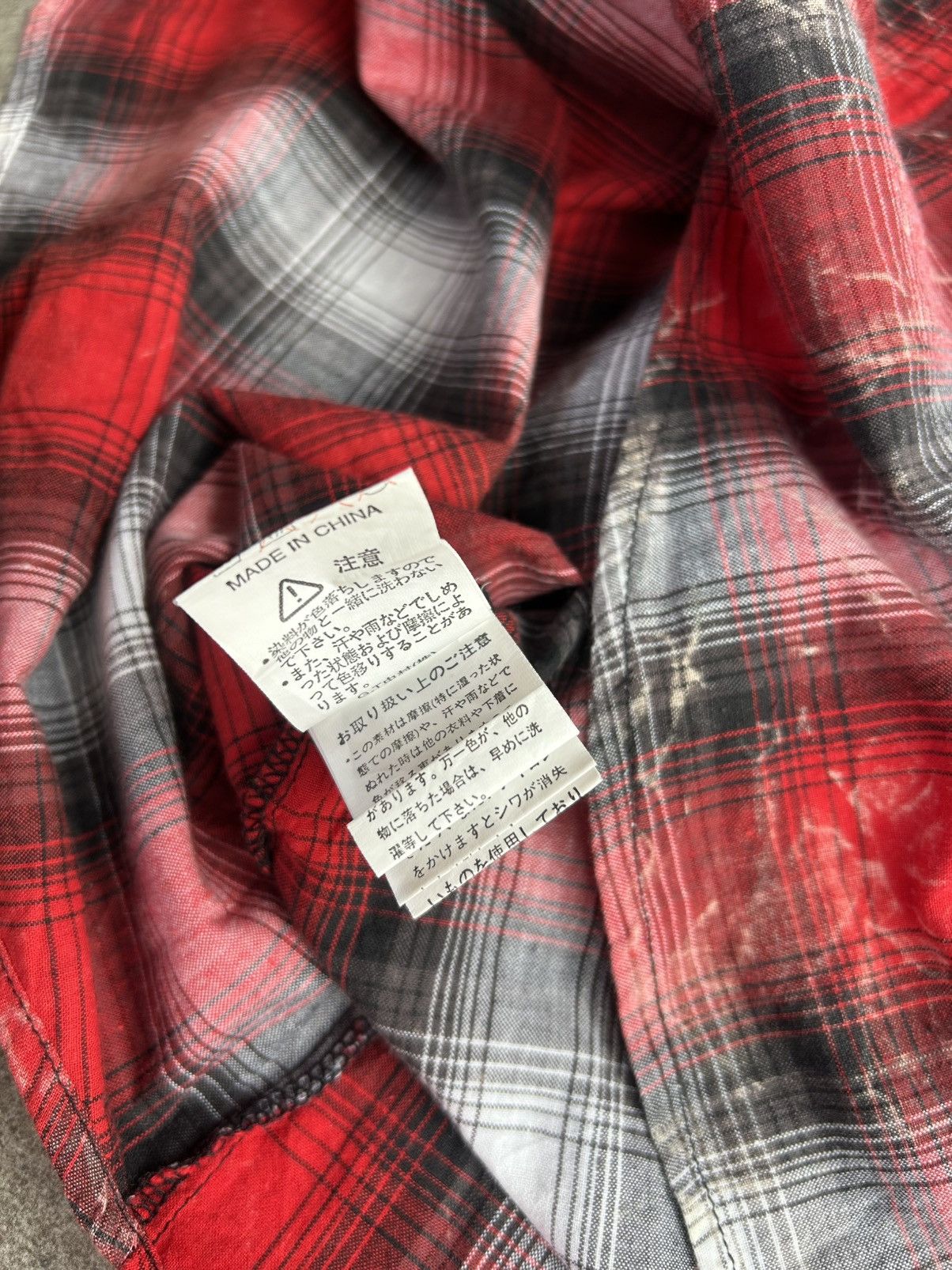 In The Attic In the Attic Changeable Design Distressed Punk Flannel Shirt Size L / US 10 / IT 46 - 10 Thumbnail