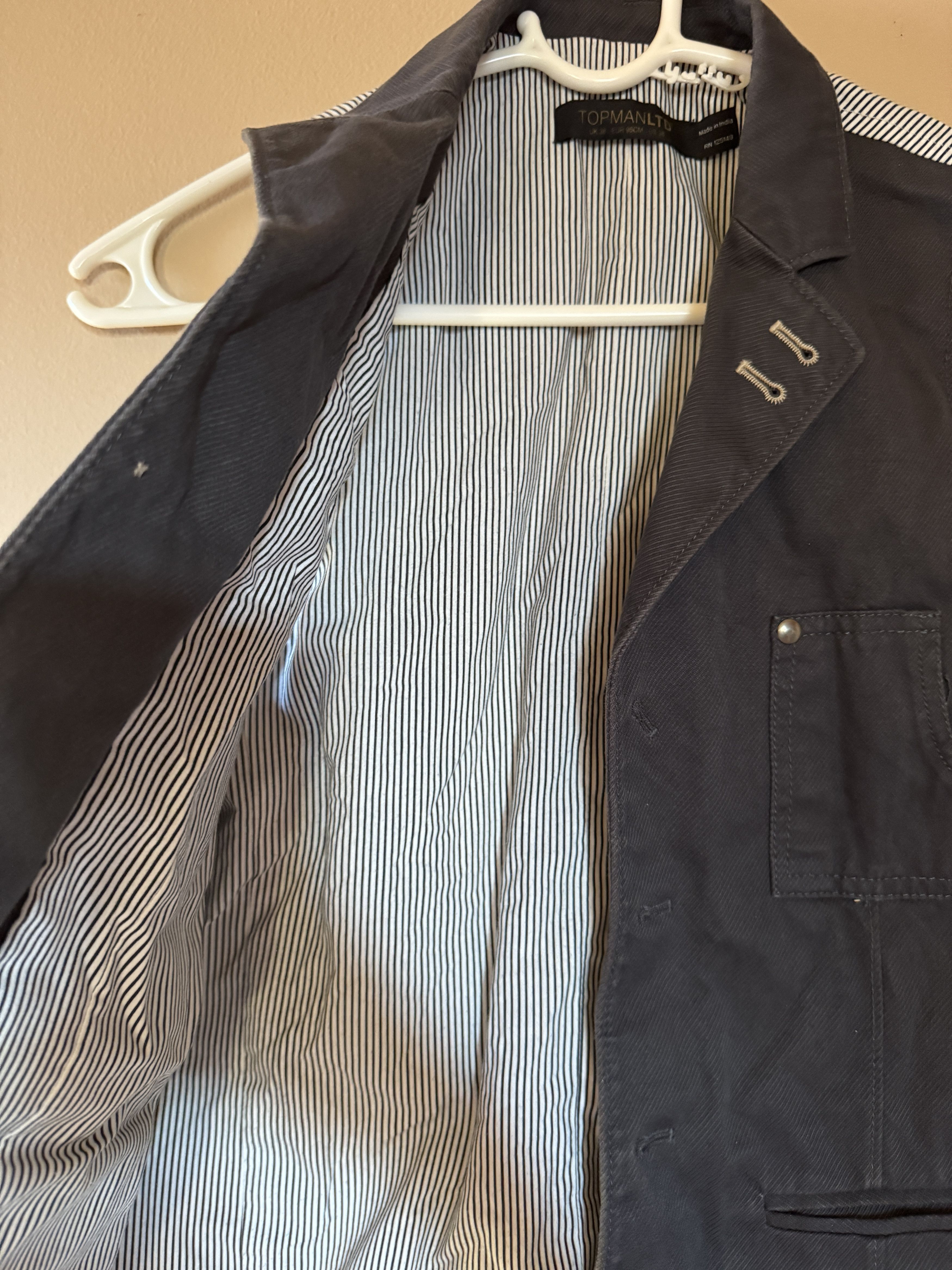 Topman Topman Ltd Gray Vest Size US S / EU 44-46 / 1 - 9 Thumbnail