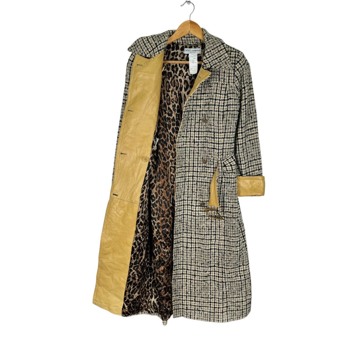 Dolce & Gabbana ☀️D&G SHEEP LEATHER PARTS TRENCH COAT JACKET Size S / US 4 / IT 40 - 9 Thumbnail