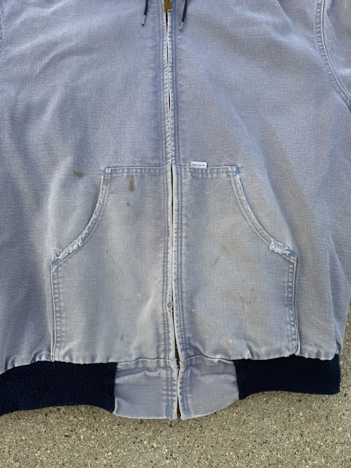 Carhartt VTG 80s Thermal Lined light Blue Carhartt Hooded Jacket XL Size US XL / EU 56 / 4 - 7 Thumbnail