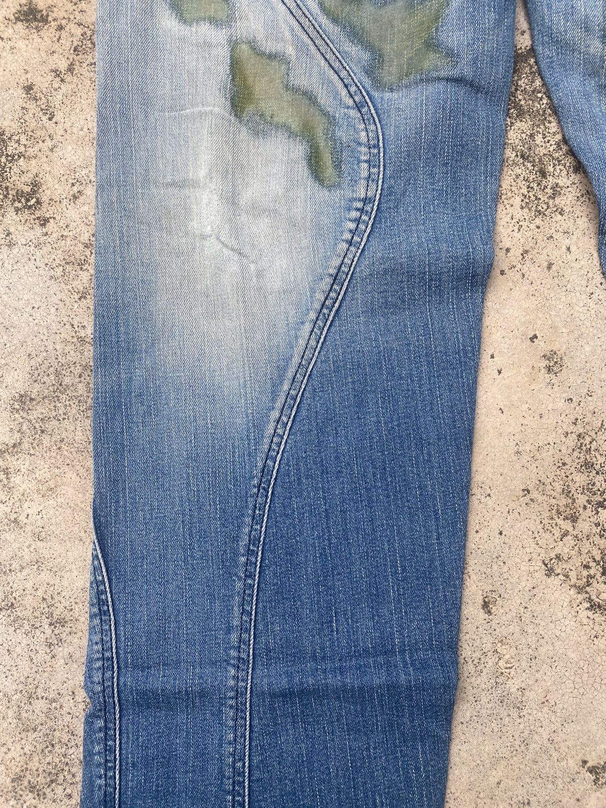Designer × Levi's Levis Collabration With Flu Blue Gammy Jeans Size US 33 - 9 Thumbnail