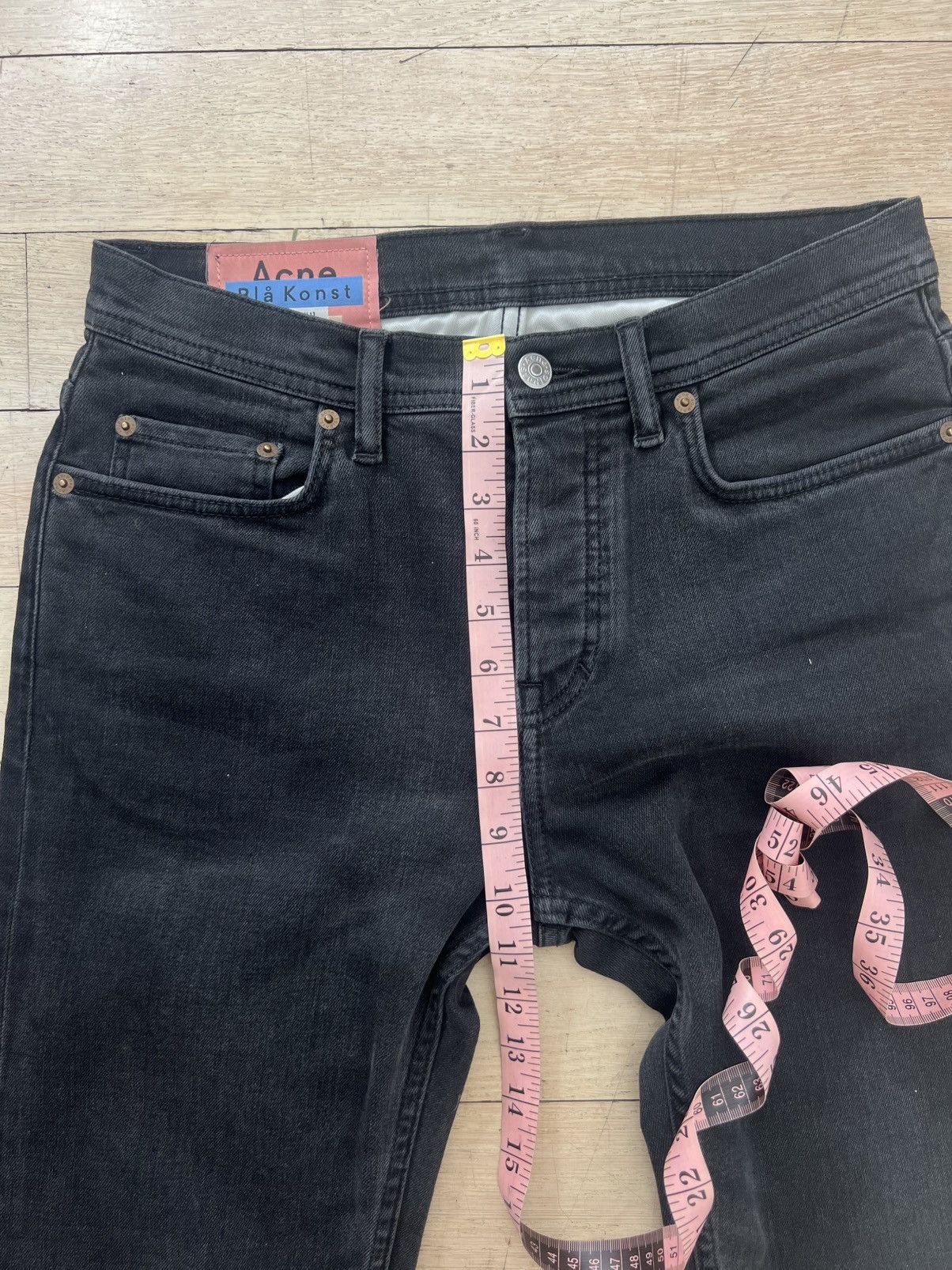 Acne Studios Acne Studios - River Used Blk Jeans (29/32) Size US 29 - 13 Thumbnail