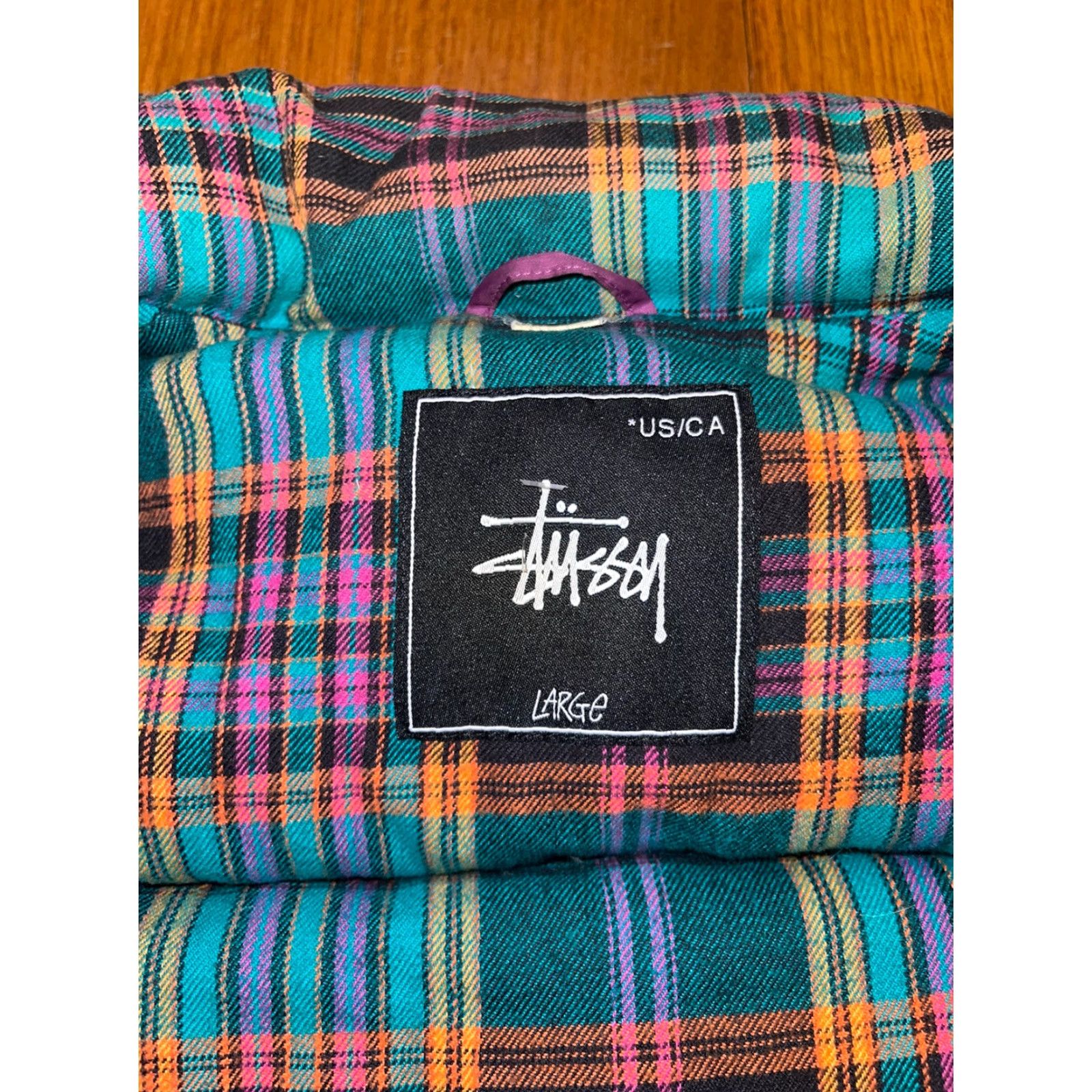 Vintage Stussy Vest Puffer Mens L Regular Brown Solid 90s Down 80% Button Close Snap Size US L / EU 52-54 / 3 - 7 Thumbnail