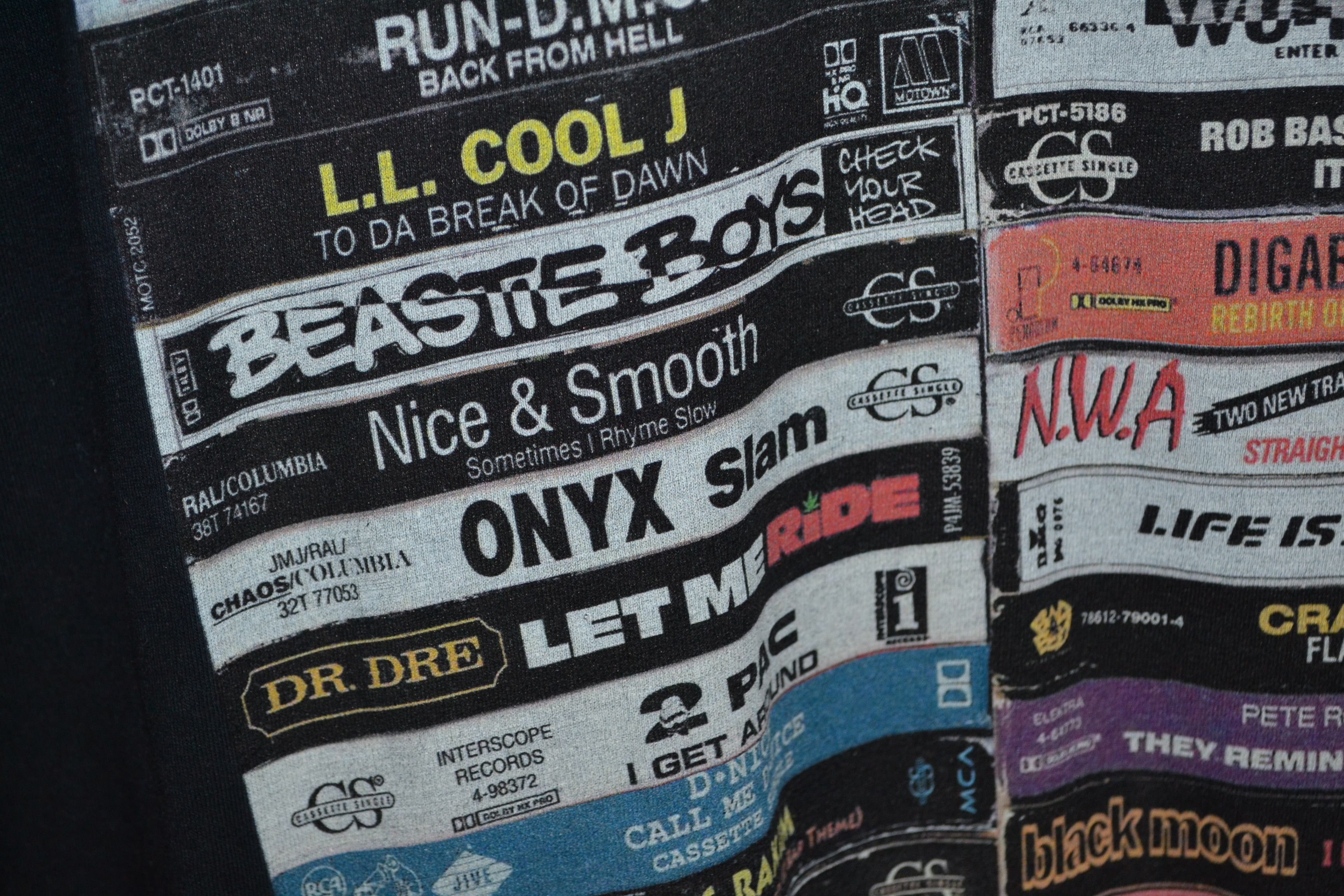 Band Tees 90's West Coast Hip Hop Tape Shirt Mens XL Black Size US XL / EU 56 / 4 - 7 Thumbnail