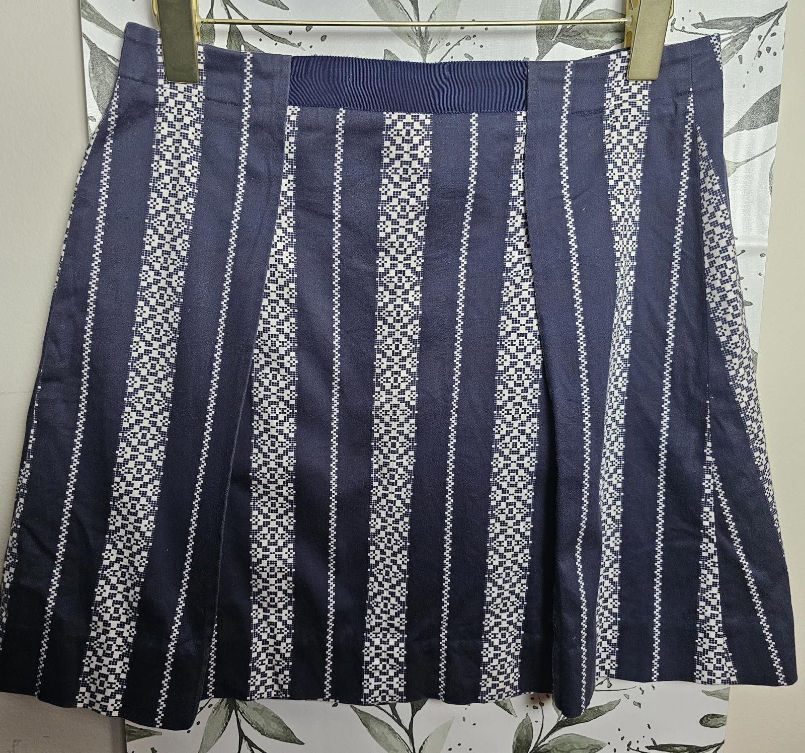 Other Draper James Skirt Navy & White Womens Size 8 Pattern Size 30" / US 8 / IT 44 - 4 Thumbnail
