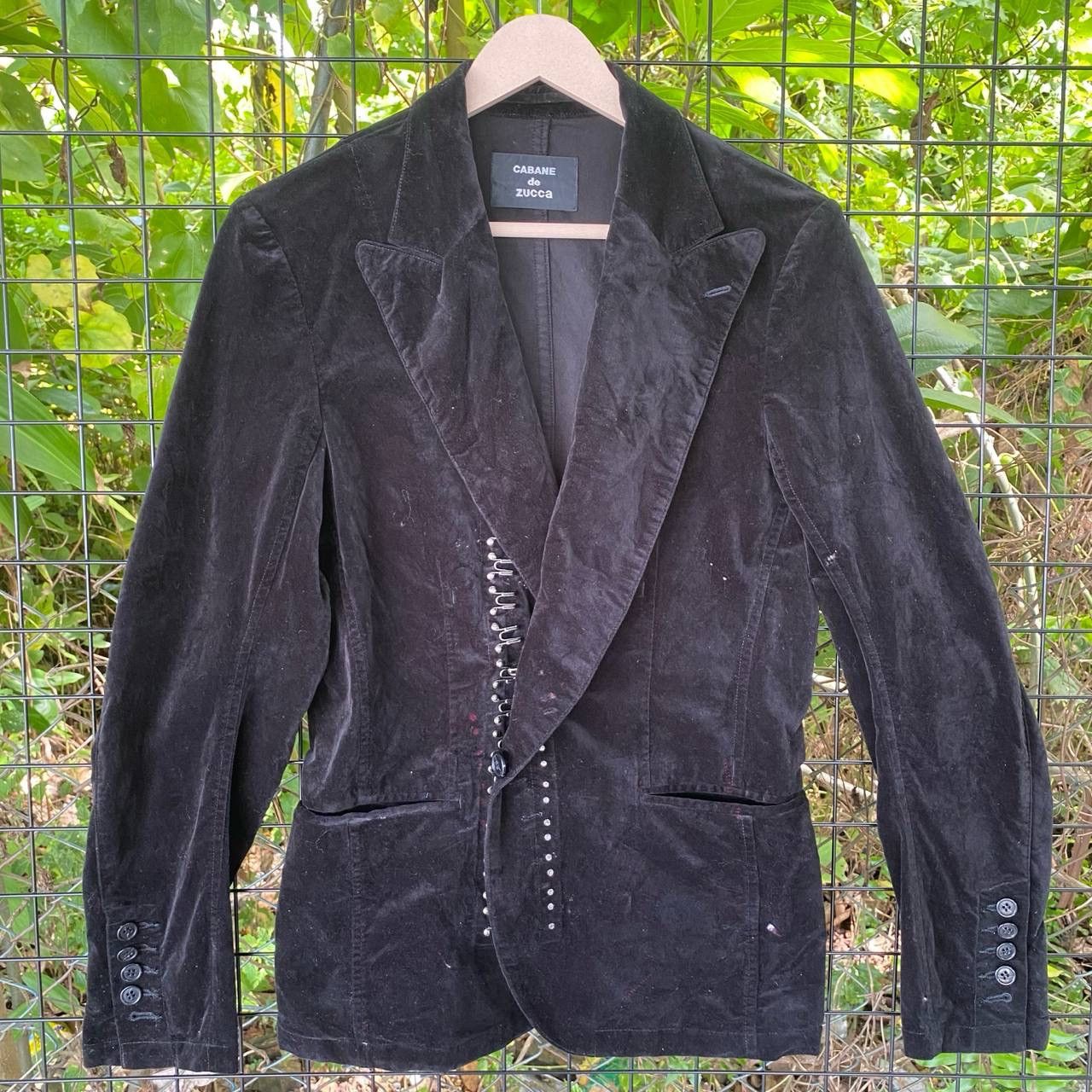CABANE de ZUCCa × Issey Miyake × Japanese Brand Vintage Cabane De Zucca by Issey Miyake Designer Coat Jacket Size US S / EU 44-46 / 1 - 2 Thumbnail