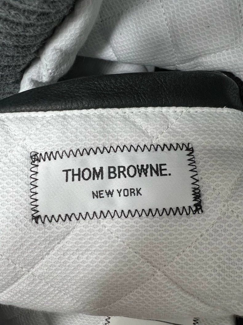 Thom Browne Thom Browne Double-punch baseball jacket Size US XS / EU 42 / 0 - 3 Thumbnail