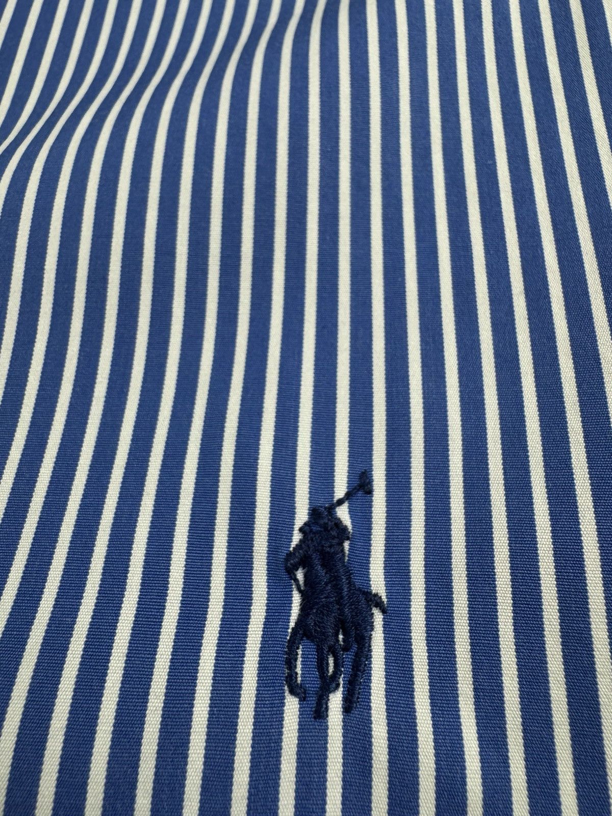 Polo Ralph Lauren Polo Ralph Lauren Blue 16/40-41 Button Striped Regent Collar LongSleeve Shirt Size US L / EU 52-54 / 3 - 6 Thumbnail