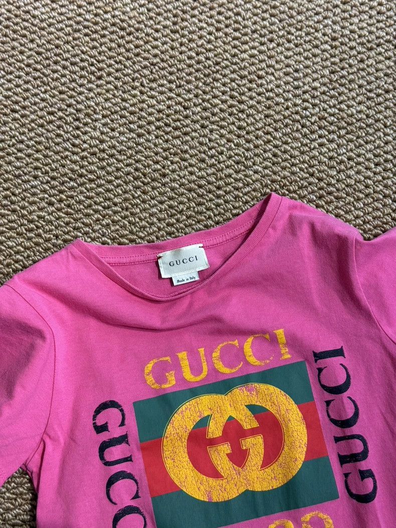 Gucci Gucci Kids Short Sleeve TShirt in Pink-2506 Size XXS / US 00 / IT 34 - 3 Thumbnail