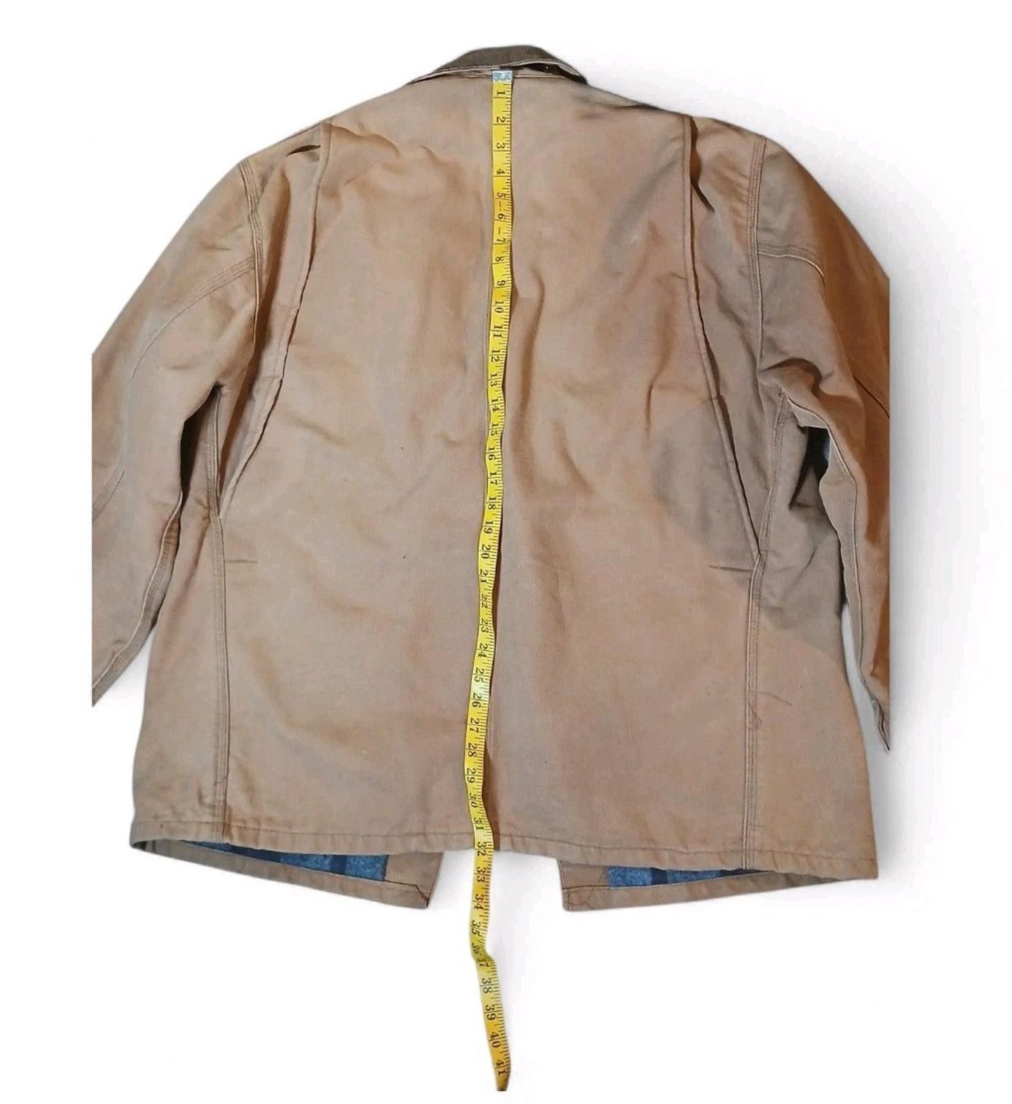 Carhartt 70s Carhartt Blanket Lined Chore Coat 40/XL Thrashed USA Size US XL / EU 56 / 4 - 4 Thumbnail