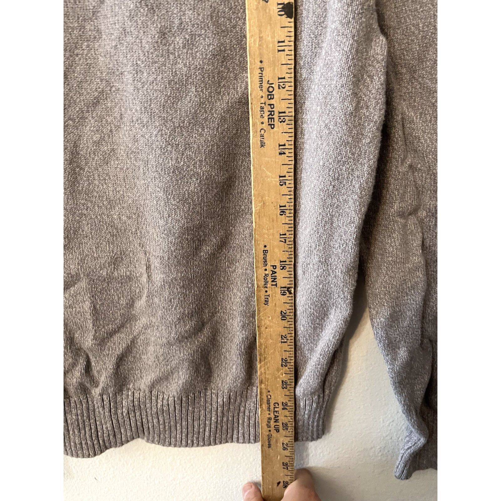 Gap Gap Crew Neck Sweater Women Solid Long Sleeve Small Gray - Basic Knit Top, Gap Brand, Women's Sweater Shirt, Size S, Gray, Regular Fit Size S / US 4 / IT 40 - 4 Thumbnail