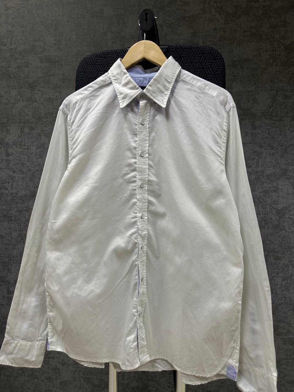 Hackett × Vintage Vintage Hackett London White Mens Shirt Size US XL / EU 56 / 4 - 7 Thumbnail