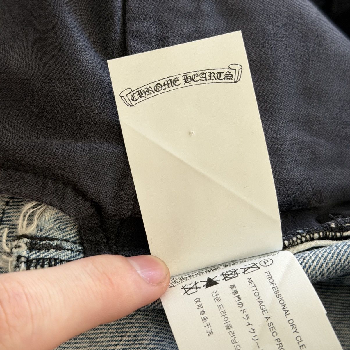 Chrome Hearts Chrome Hearts Studded Leather Cross Patch Denim Shorts Size US 26 / EU 42 - 19 Thumbnail