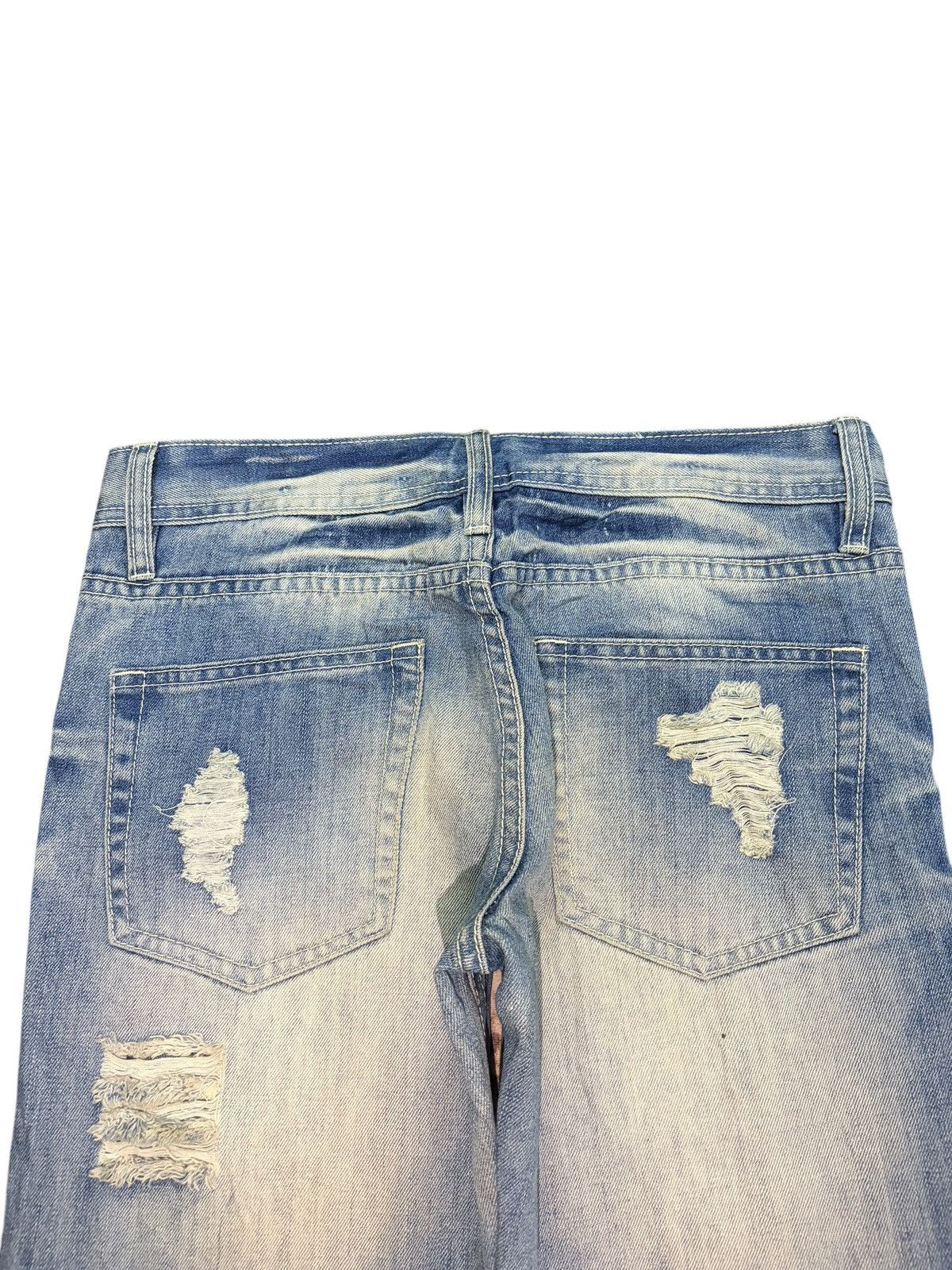 Ksubi Vintage Japanese Brand Bleached Faded Wash Distress Jeans Size 30" / US 8 / IT 44 - 4 Thumbnail