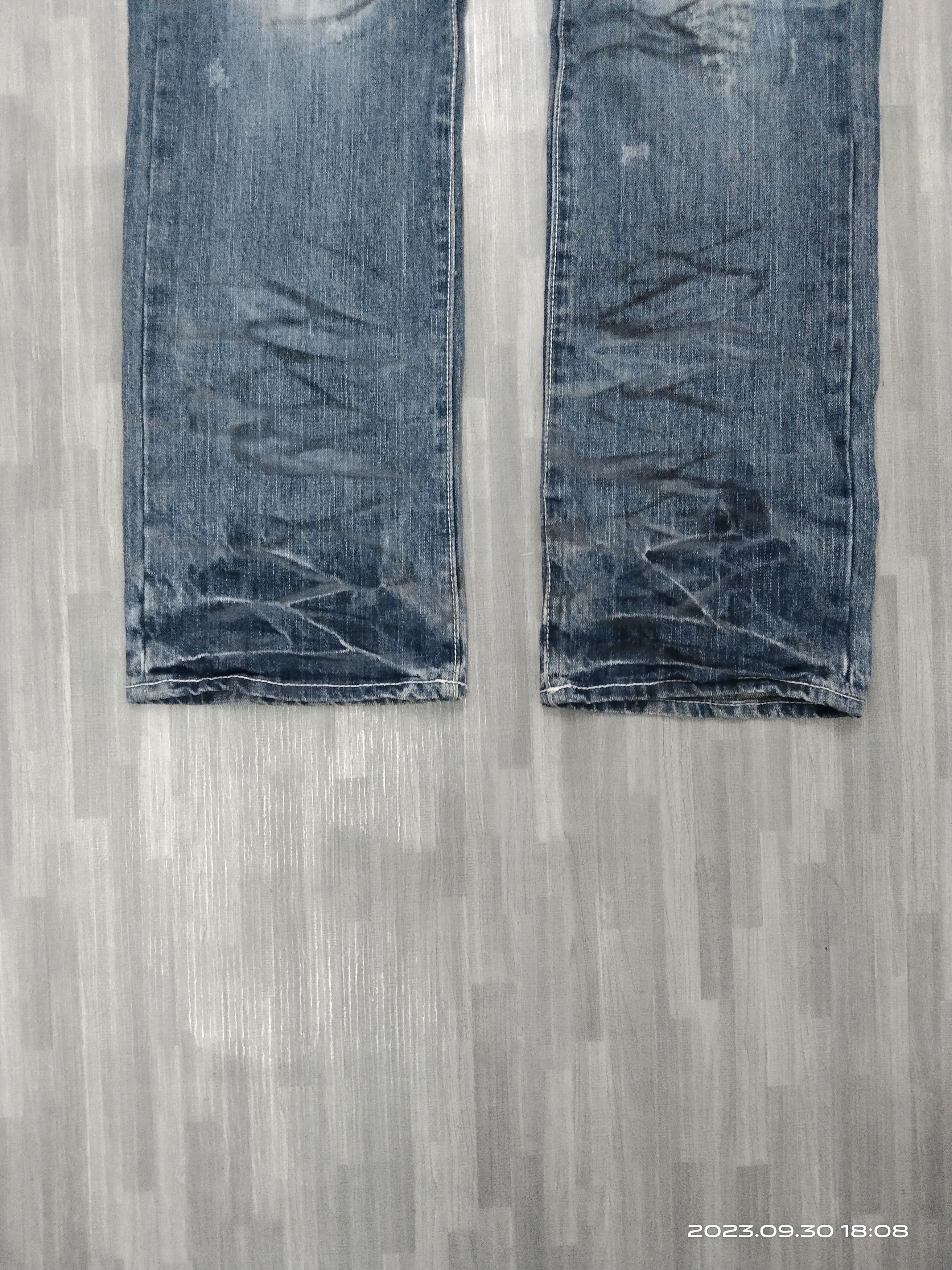 Japanese Brand SICK RIPED PACTHWORK URBAN CRAFT DENIM PANTS Size US 32 / EU 48 - 6 Thumbnail