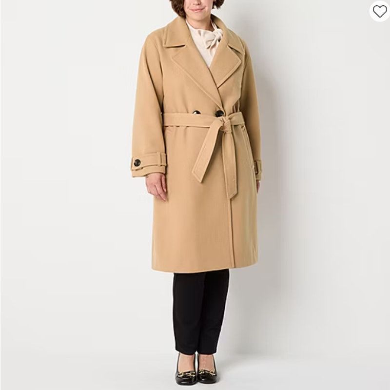 Other Liz Claiborne Belted Midweight Womens Plus Peacoat French Size XXL / US 16-18 / IT 52-54 - 1 Thumbnail