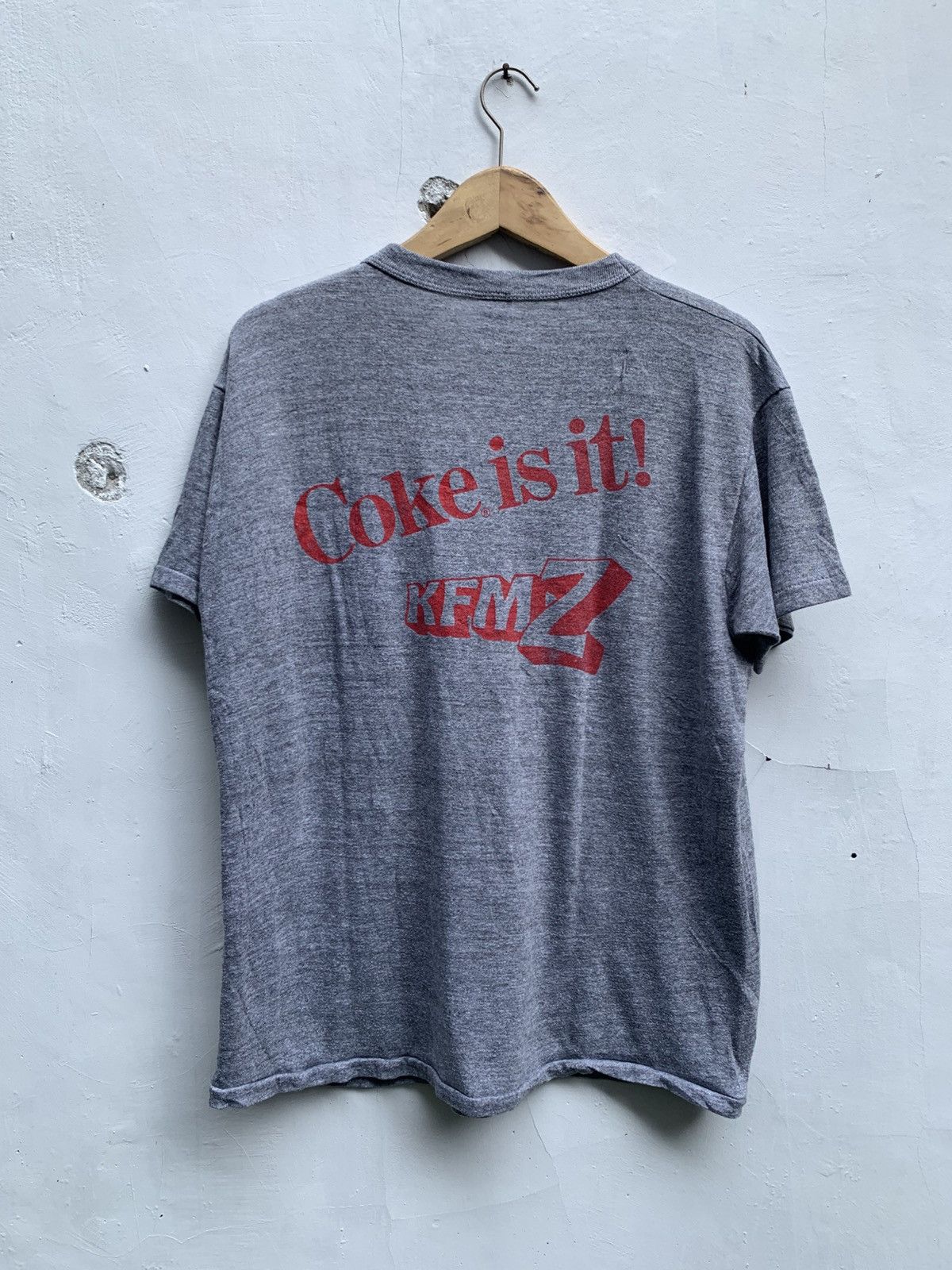 Coca Cola Vintage 80’s coca cola coke is it kfmz radio promo tee Size US L / EU 52-54 / 3 - 2 Thumbnail