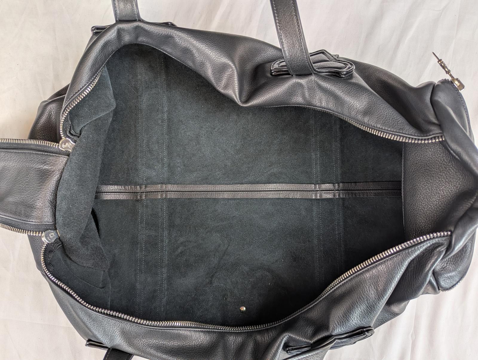 Chrome Hearts Chrome Hearts Fleur Patch Leather Duffle in Black Size ONE SIZE - 11 Thumbnail