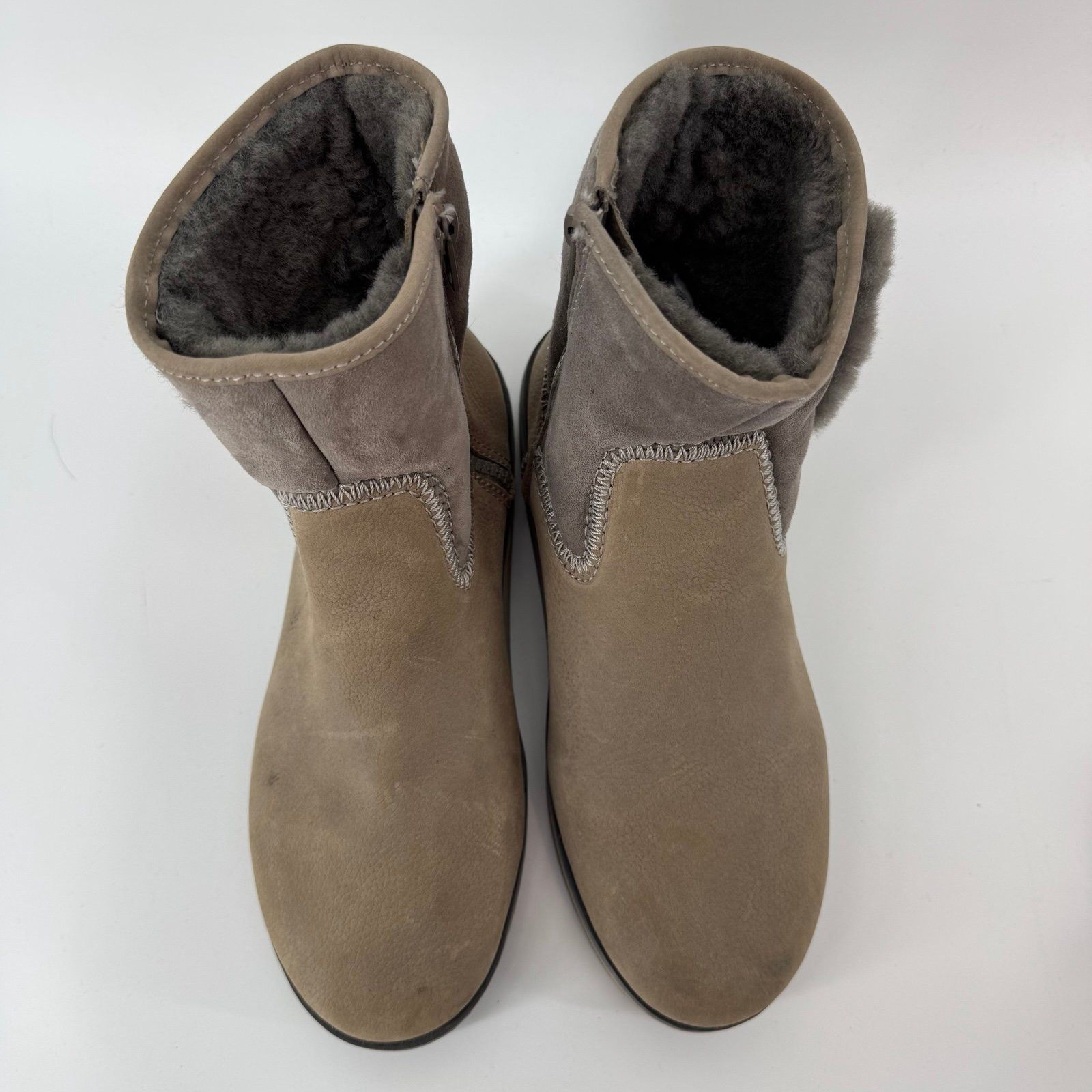 Olukai Olukai Women’s 9.5 Hulu Suede Gray Fur Boots Pa’ina Fog NWO Size US 9.5 / IT 39.5 - 2 Thumbnail