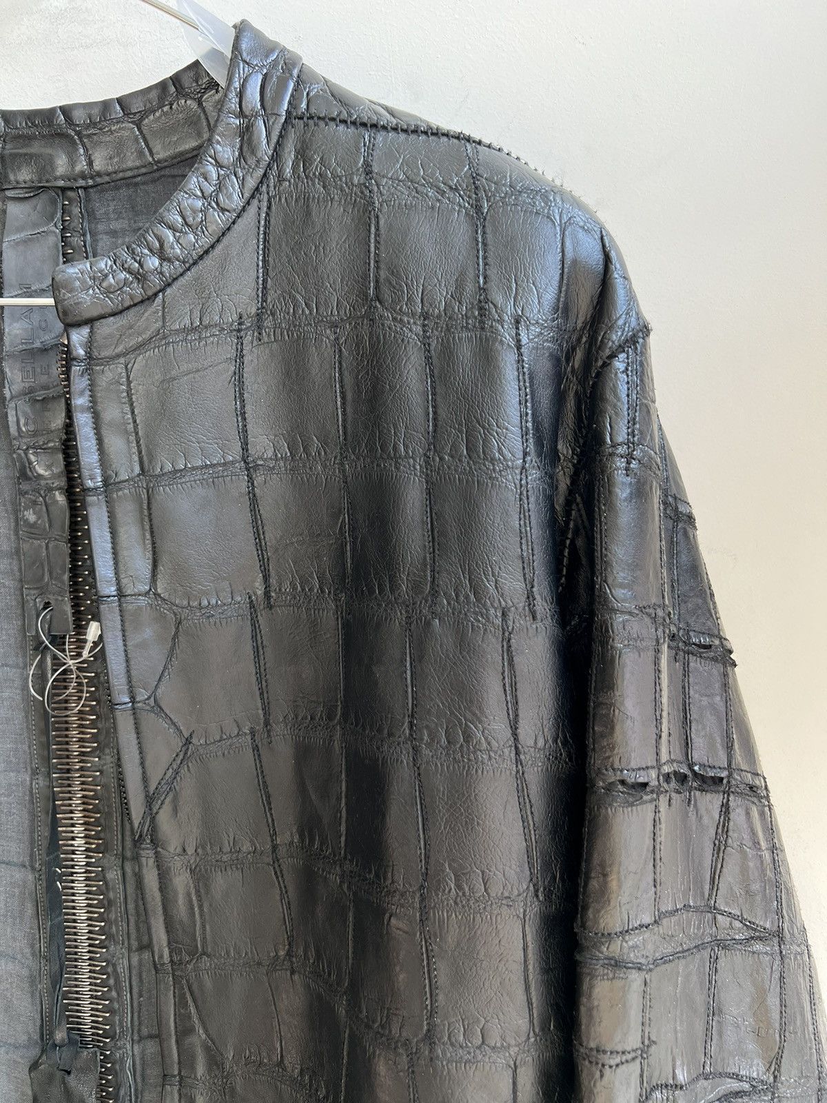 Isaac Sellam Experience black alligator jacket