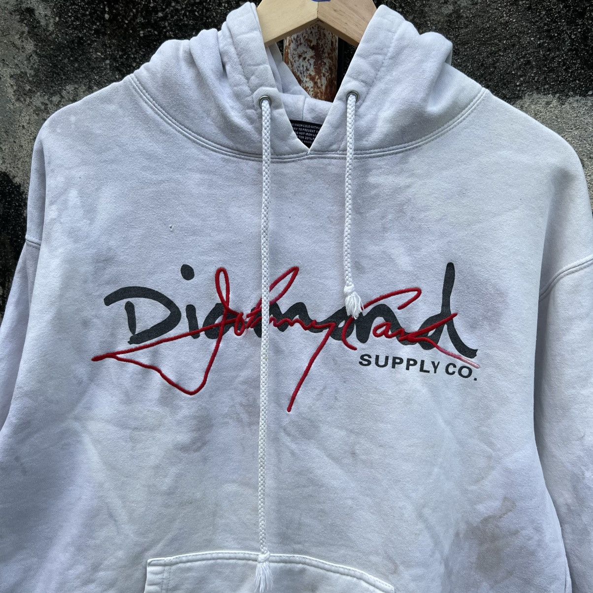 Diamond Supply Co. “RARE” DIAMOND SUPPLY CO. X JOHNNY CASH TRASHED HOODIE Size US M / EU 48-50 / 2 - 8 Thumbnail