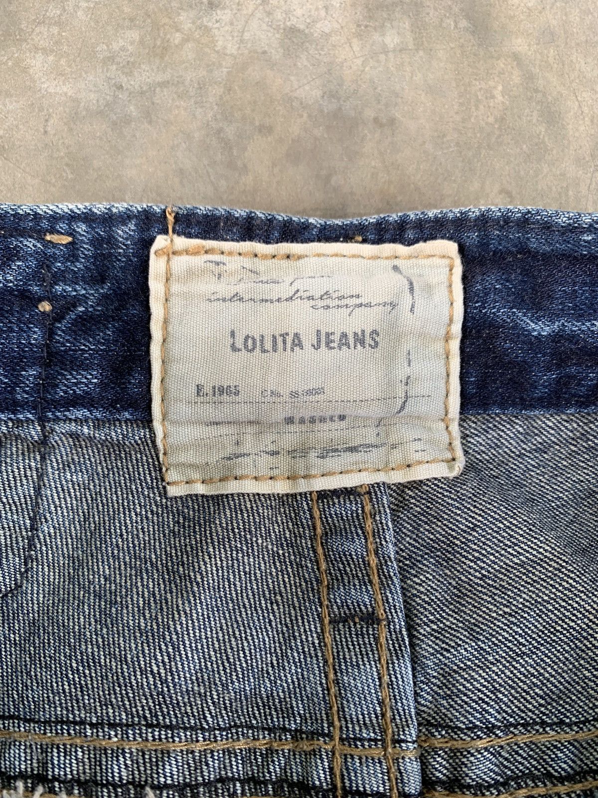 Japanese Brand Lolita circus embroidery whiskered jeans Size 34" / US 12 / IT 48 - 8 Thumbnail