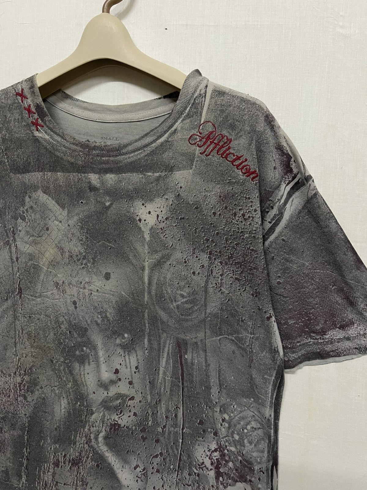 Affliction × Vintage Vintage Affliction Bamboo Crying Girl Design t shirt Size US S / EU 44-46 / 1 - 2 Thumbnail